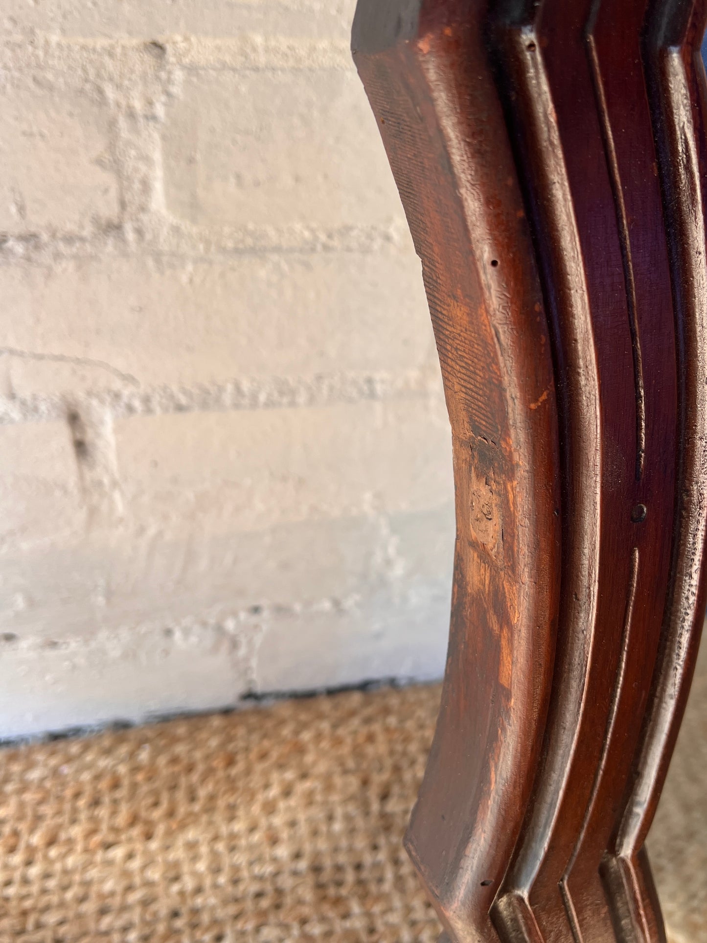 WOODEN ZIG ZAG MIRROR