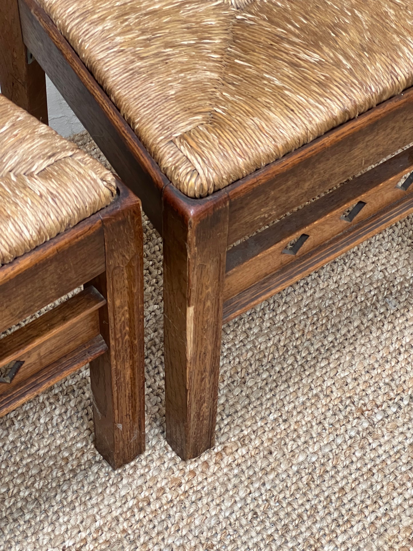 SET OF FOUR RUSH DINING CHAIRS