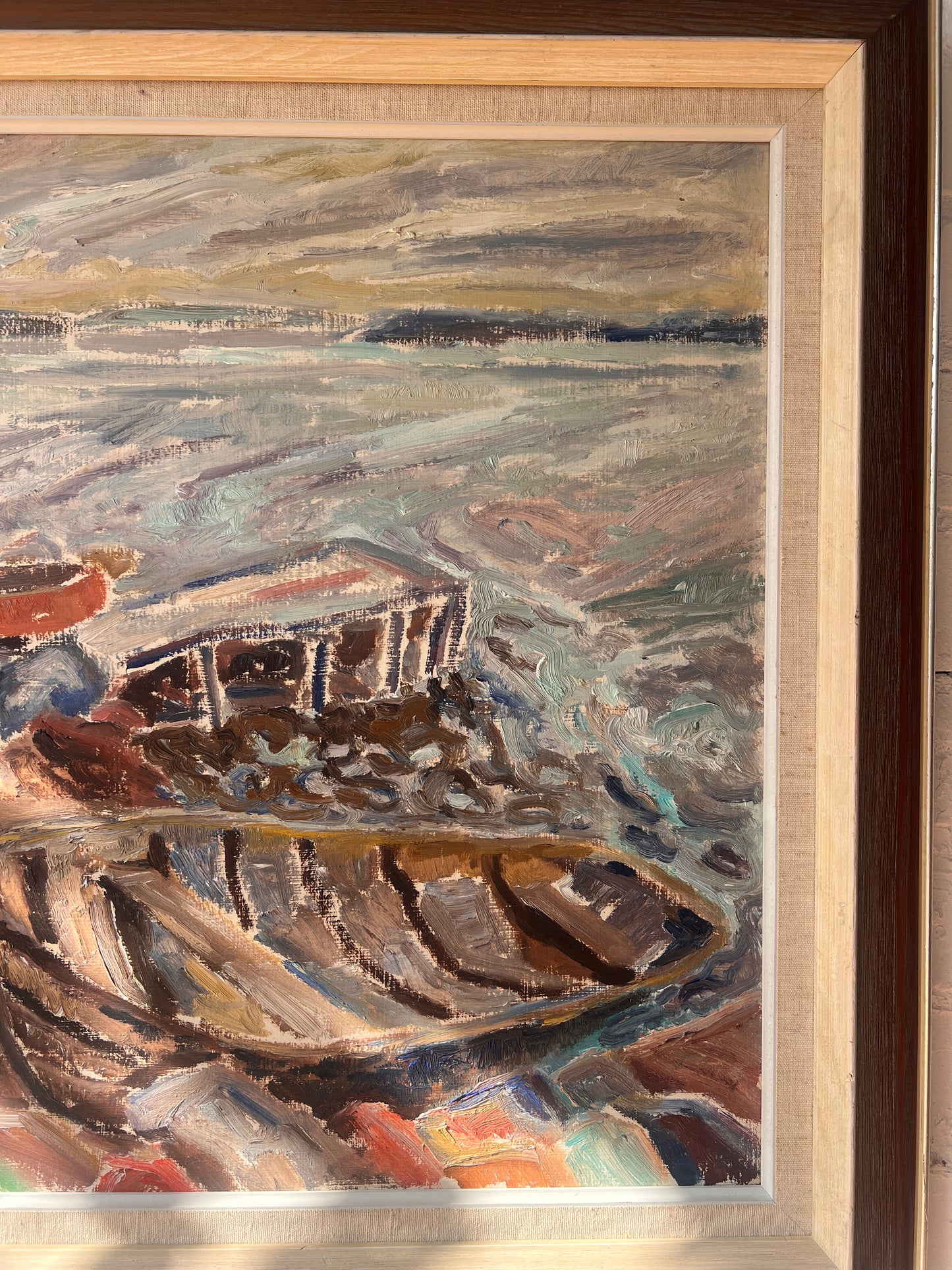 BOATS IN HARBOUR OIL