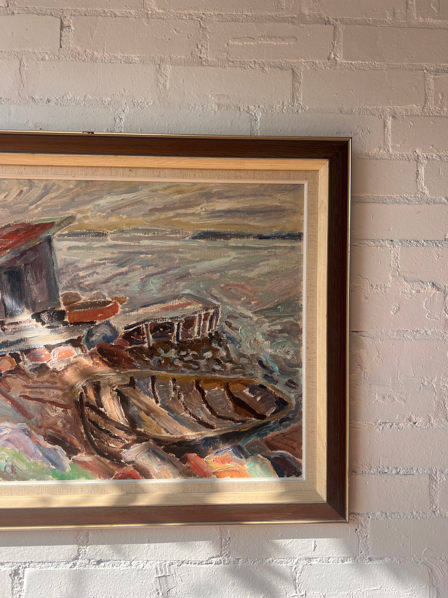 BOATS IN HARBOUR OIL