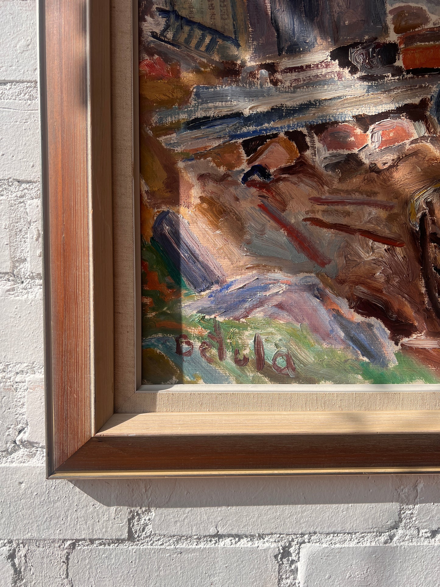 BOATS IN HARBOUR OIL