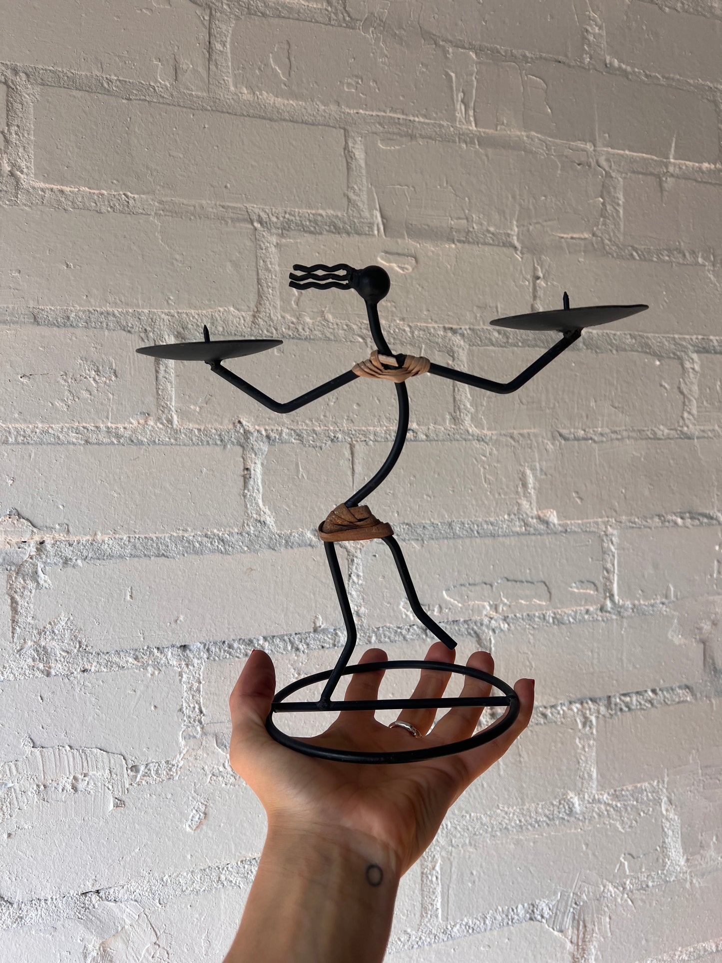'PERSON IN THE WIND' DANISH CANDLE HOLDER
