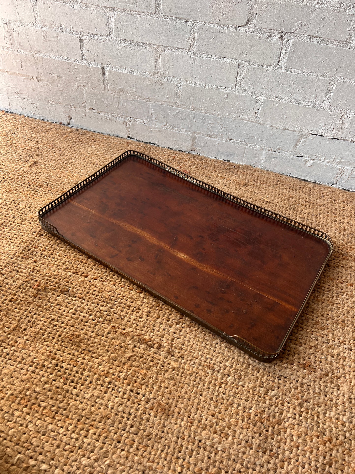 LARGE BRASS EDGE TRAY