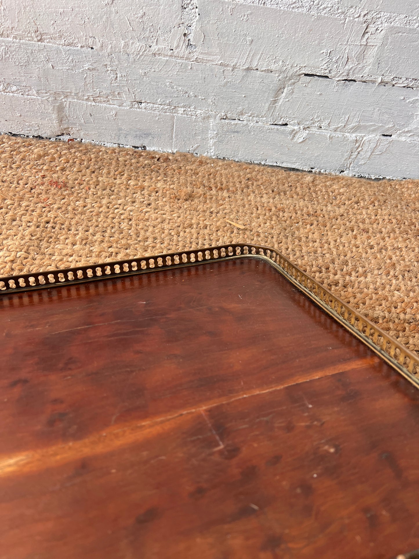 LARGE BRASS EDGE TRAY