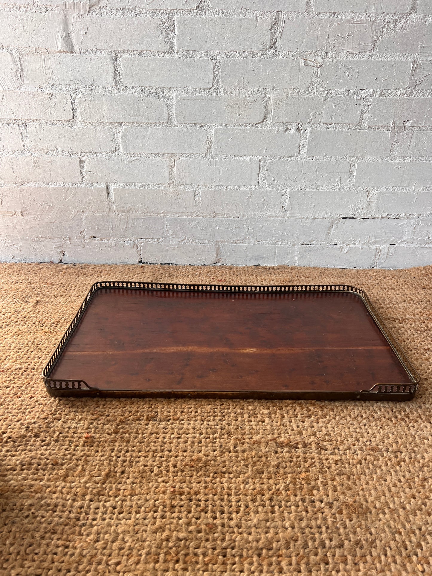 LARGE BRASS EDGE TRAY