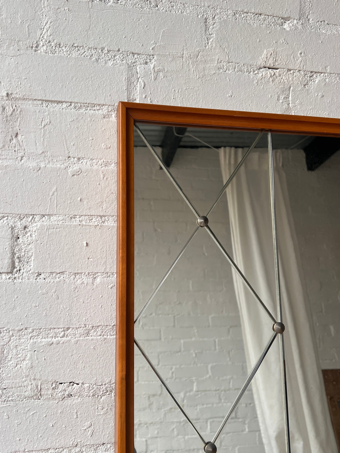 LARGE SWEDISH DIAMOND SECTIONAL MIRROR