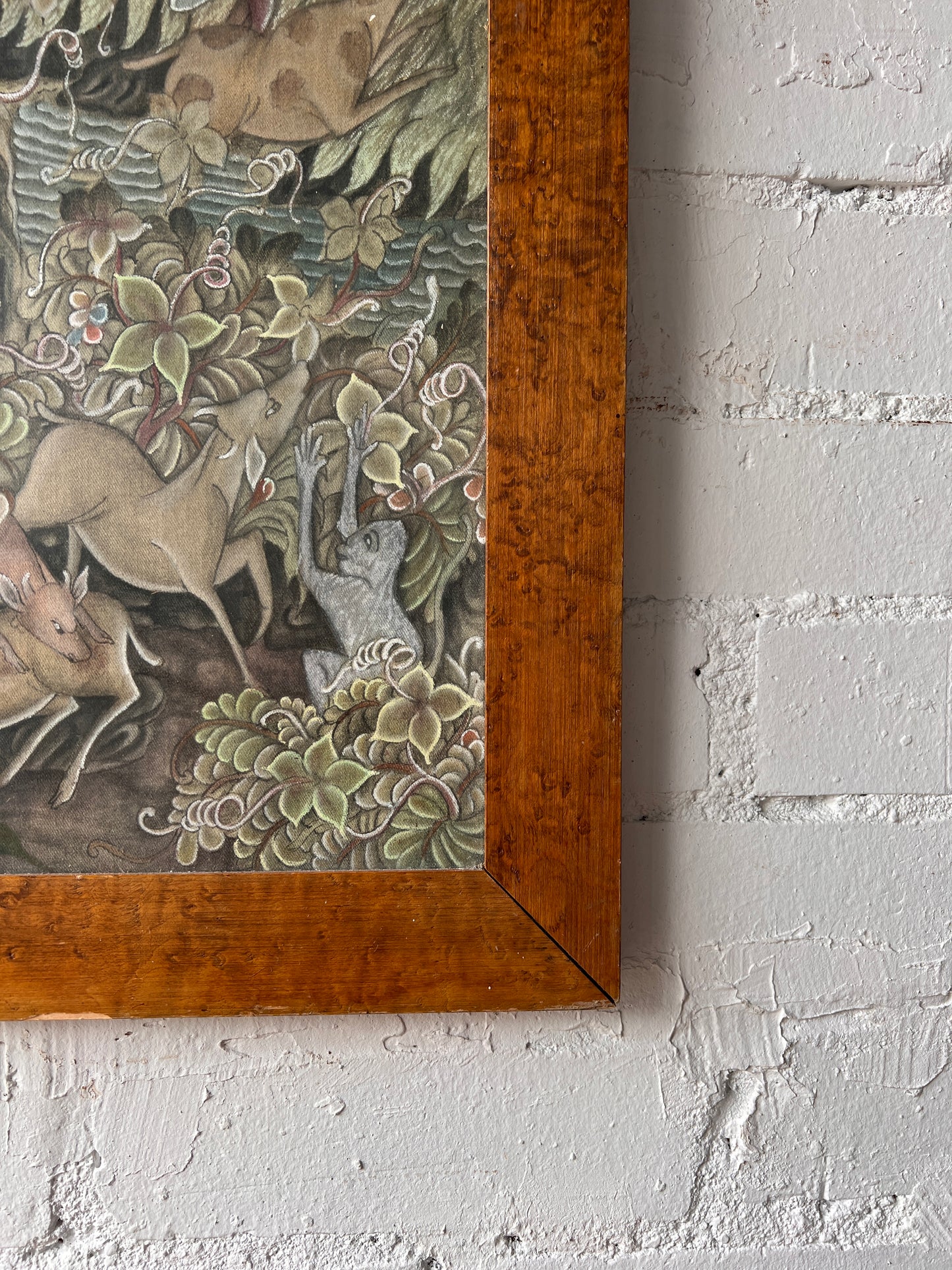LARGE BALI ILLUSTRATION ON SILK