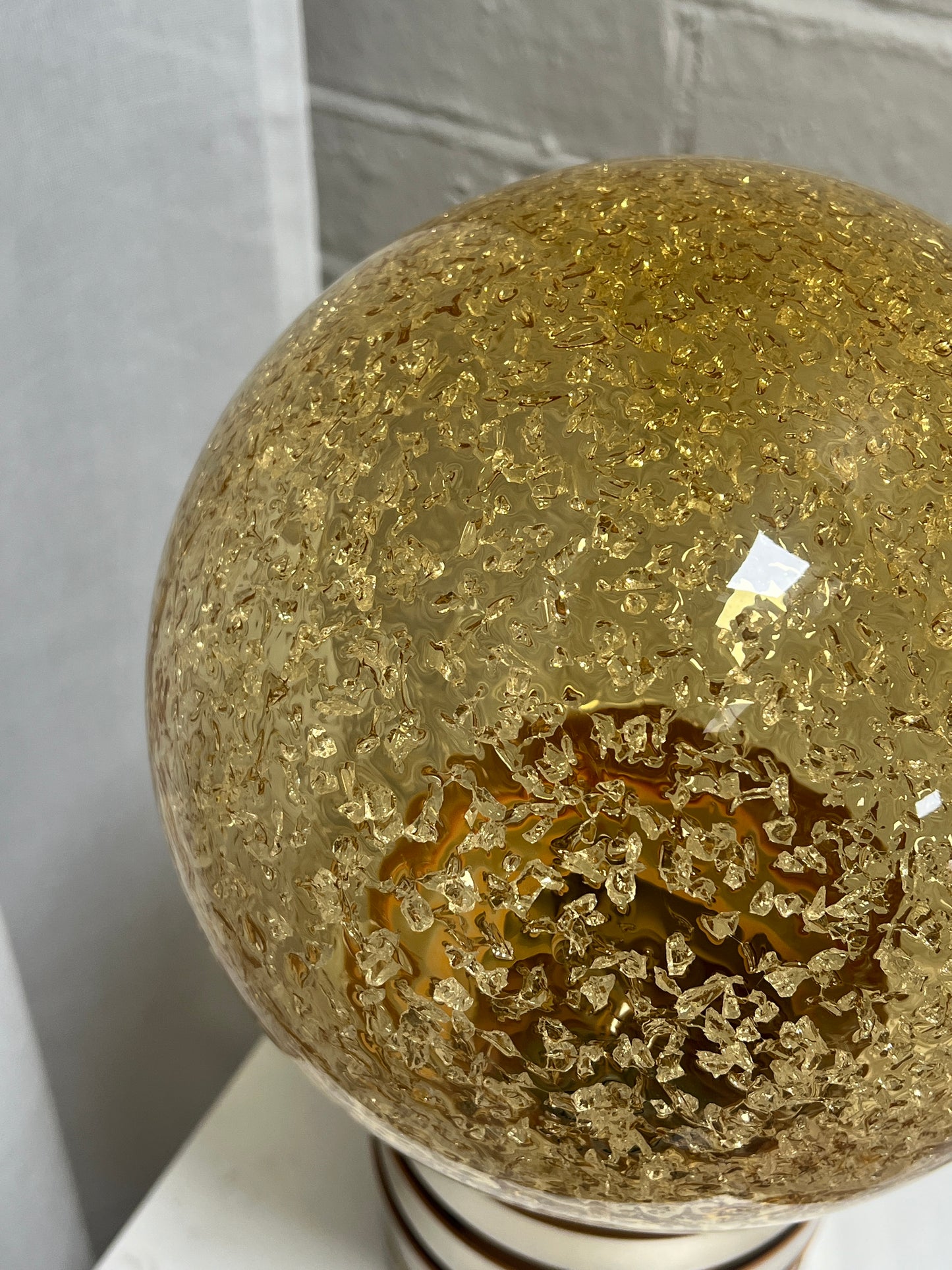 70S SWEDISH GLOBE TABLE LAMP