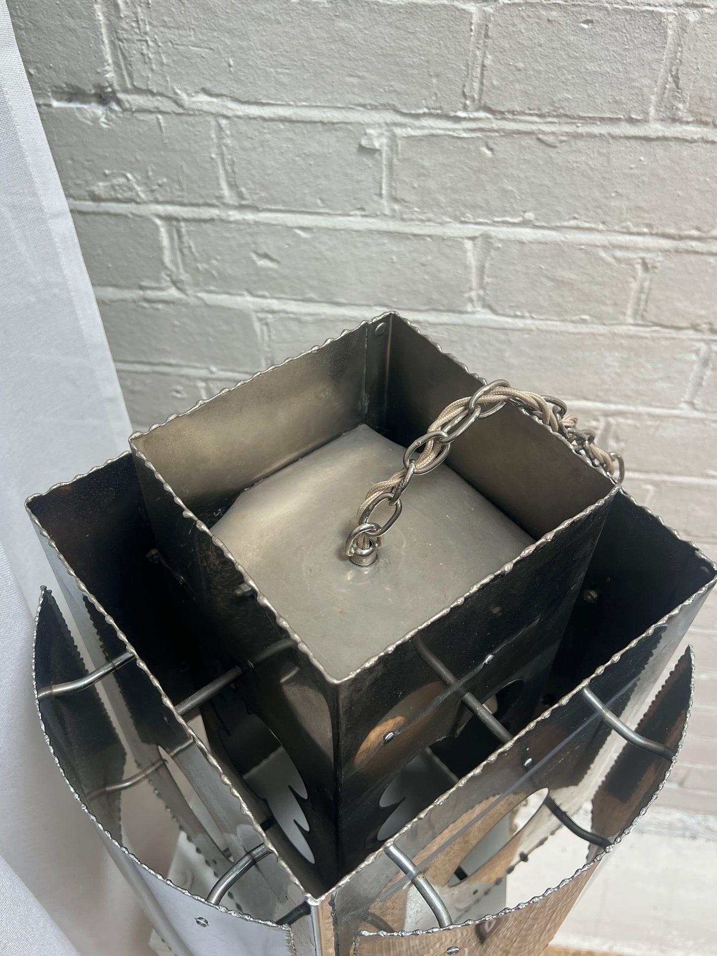 CHROME CEILING PENDANT