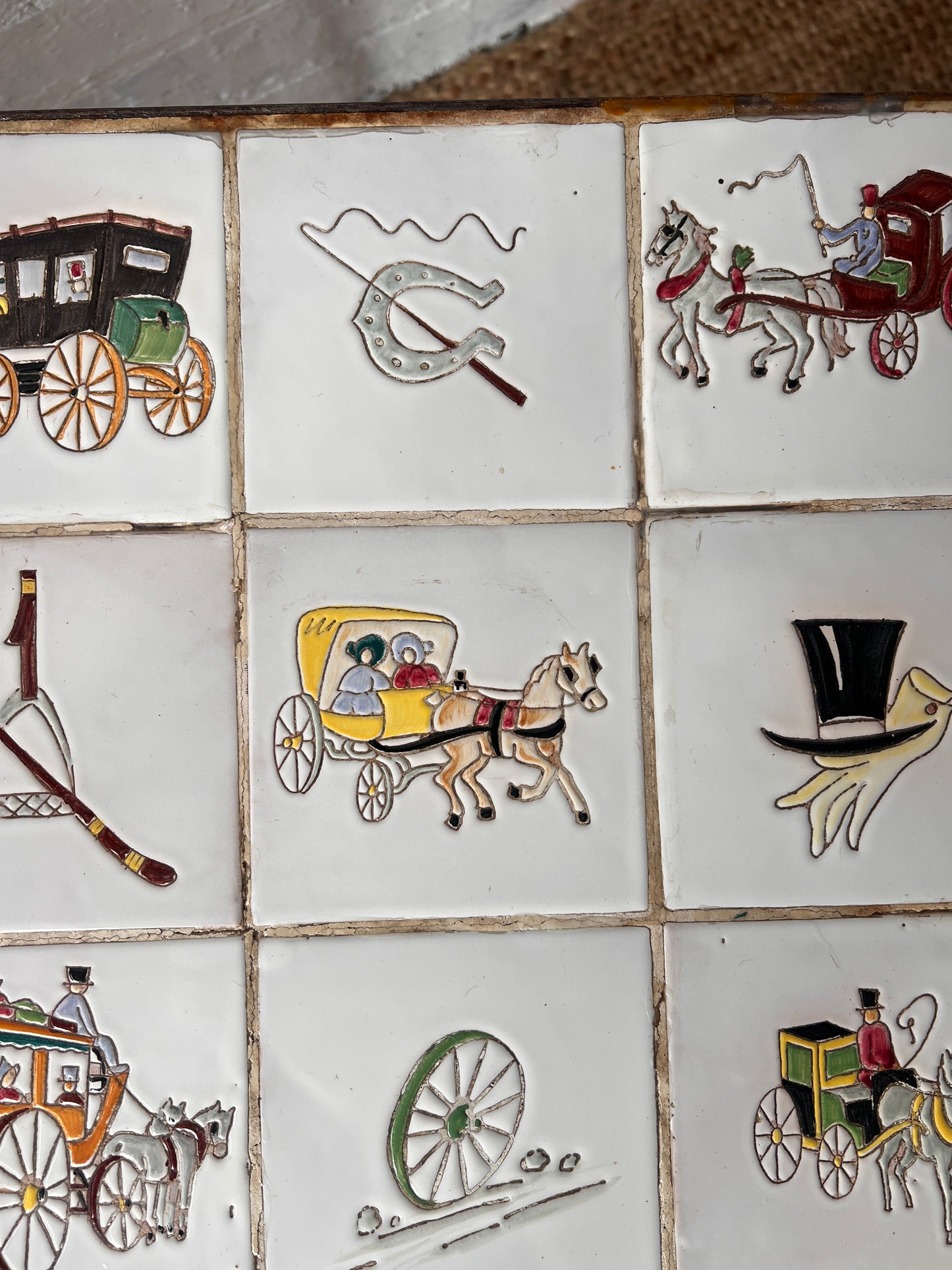 SMALL TILED TOP TABLE