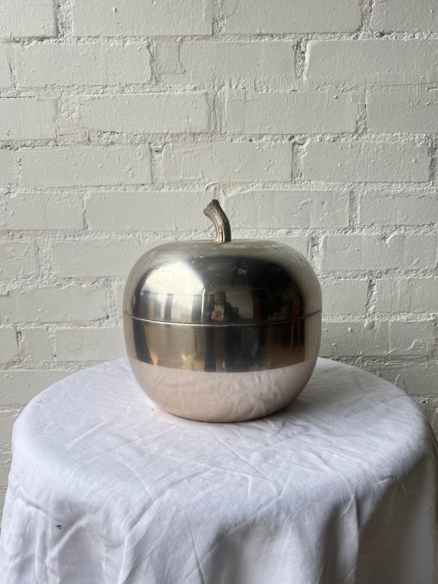 70s CHROME ITALIAN APPLE ICE BUCKET