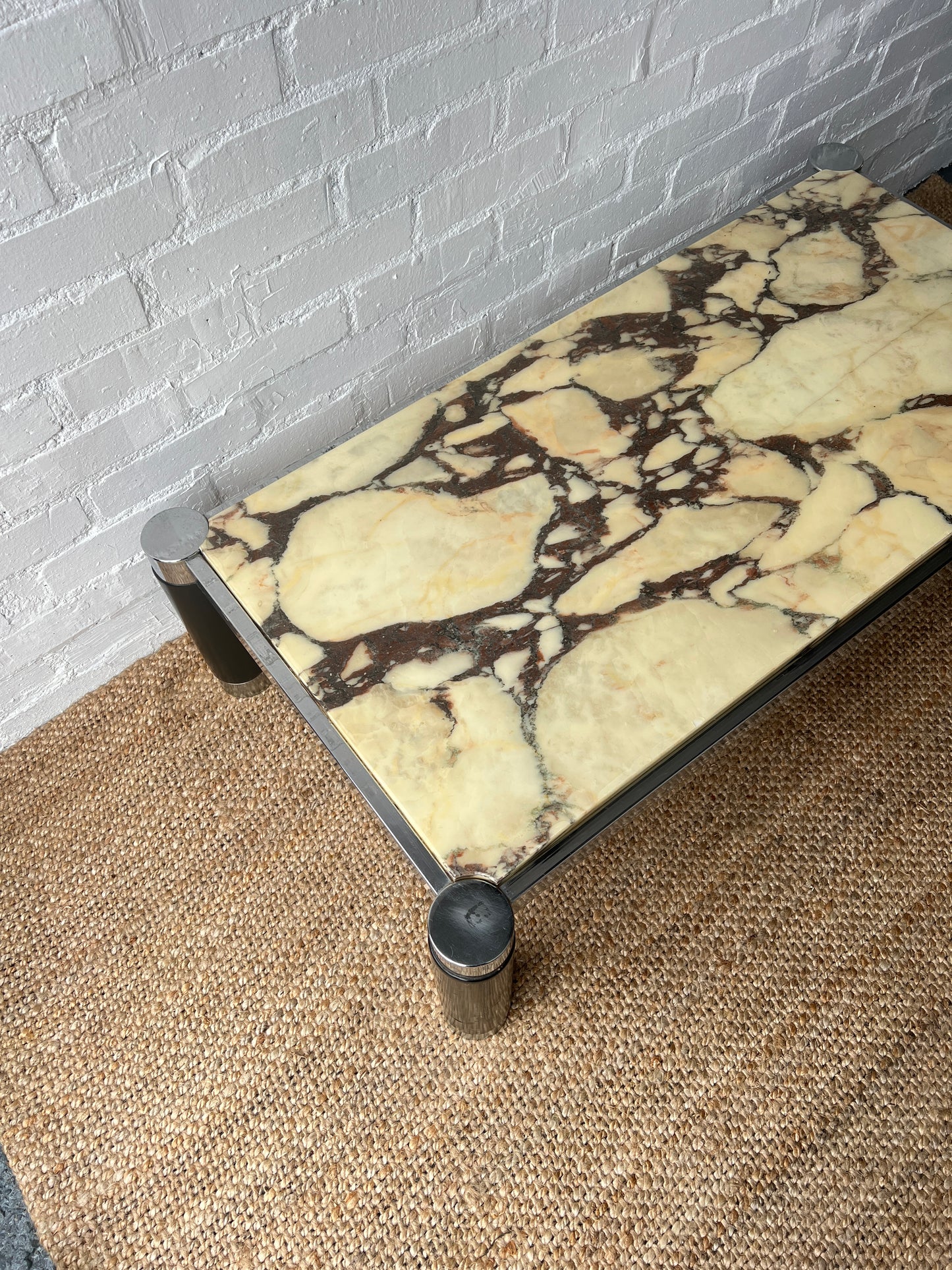 70S FRENCH MARBLE COFFEE TABLE
