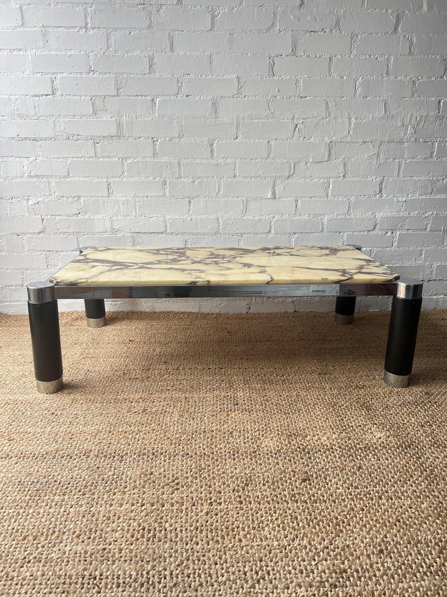70S FRENCH MARBLE COFFEE TABLE