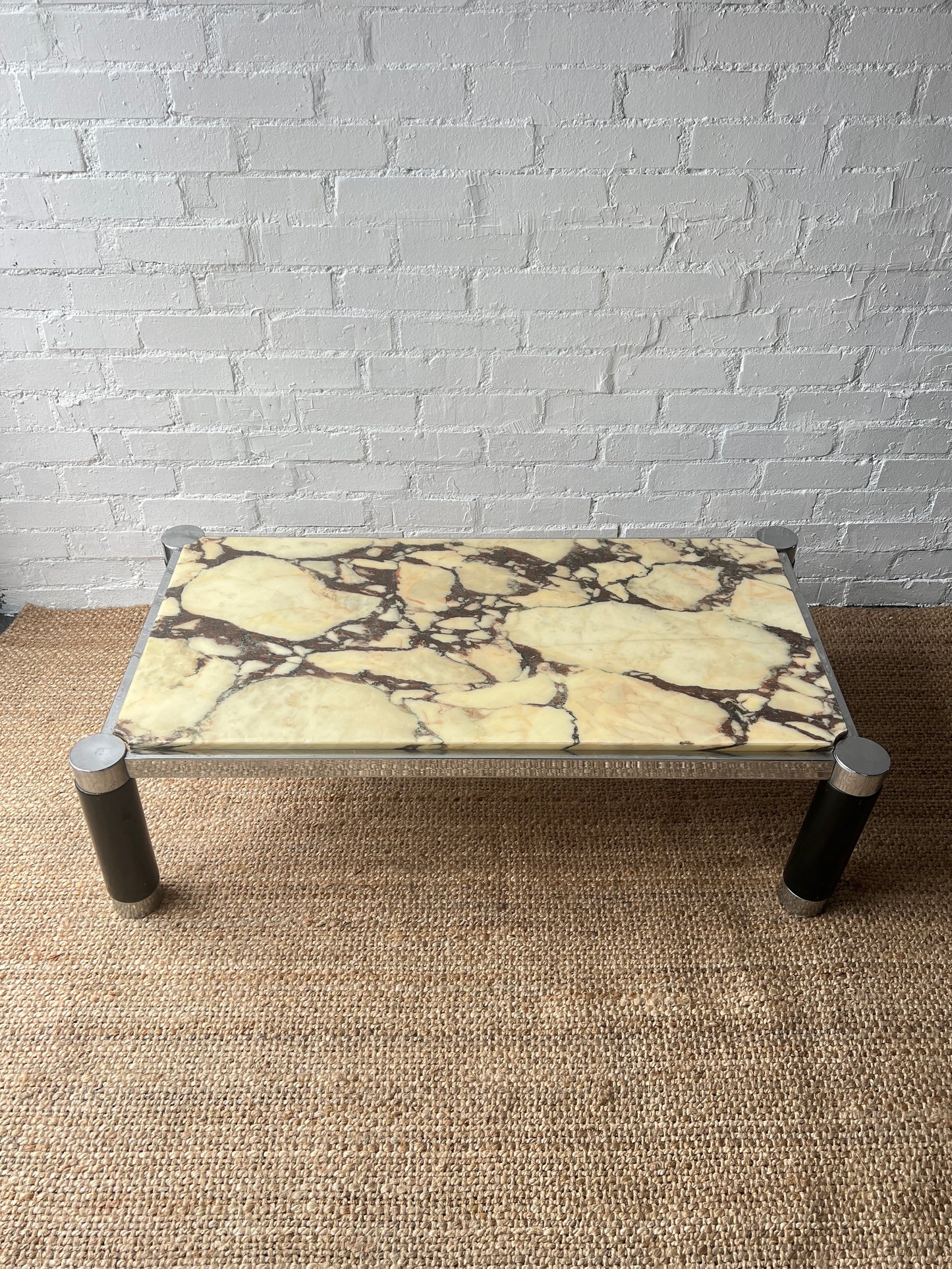 70S FRENCH MARBLE COFFEE TABLE