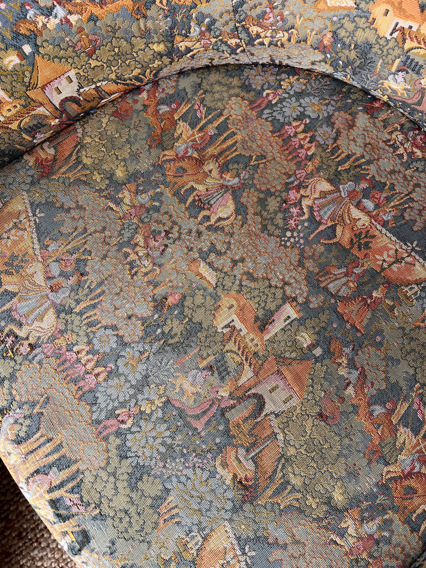 FRENCH FAIRYTALE BARREL BACK ARMCHAIRS