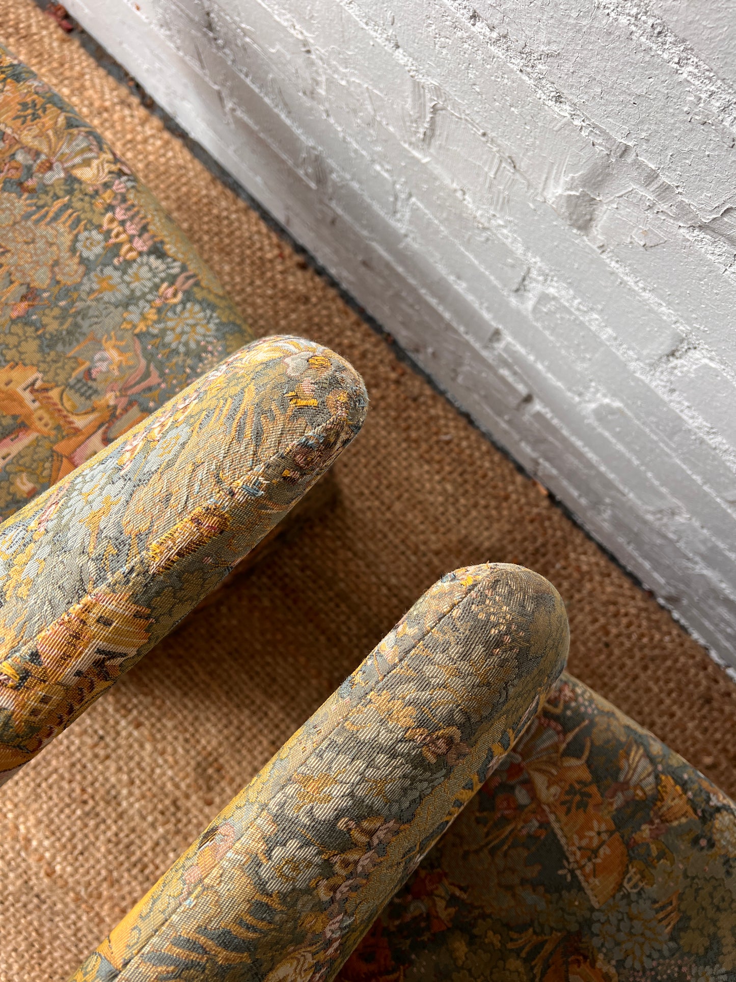 FRENCH FAIRYTALE BARREL BACK ARMCHAIRS