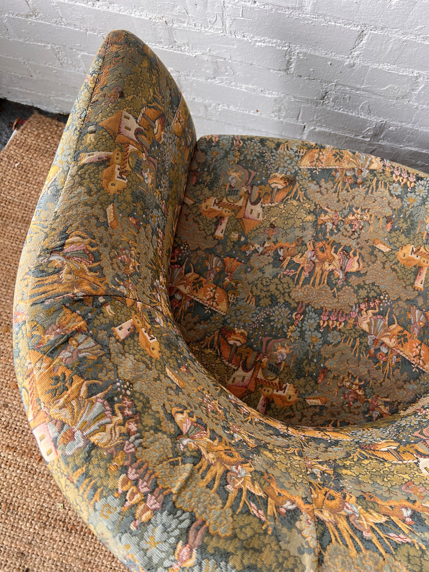 FRENCH FAIRYTALE BARREL BACK ARMCHAIRS