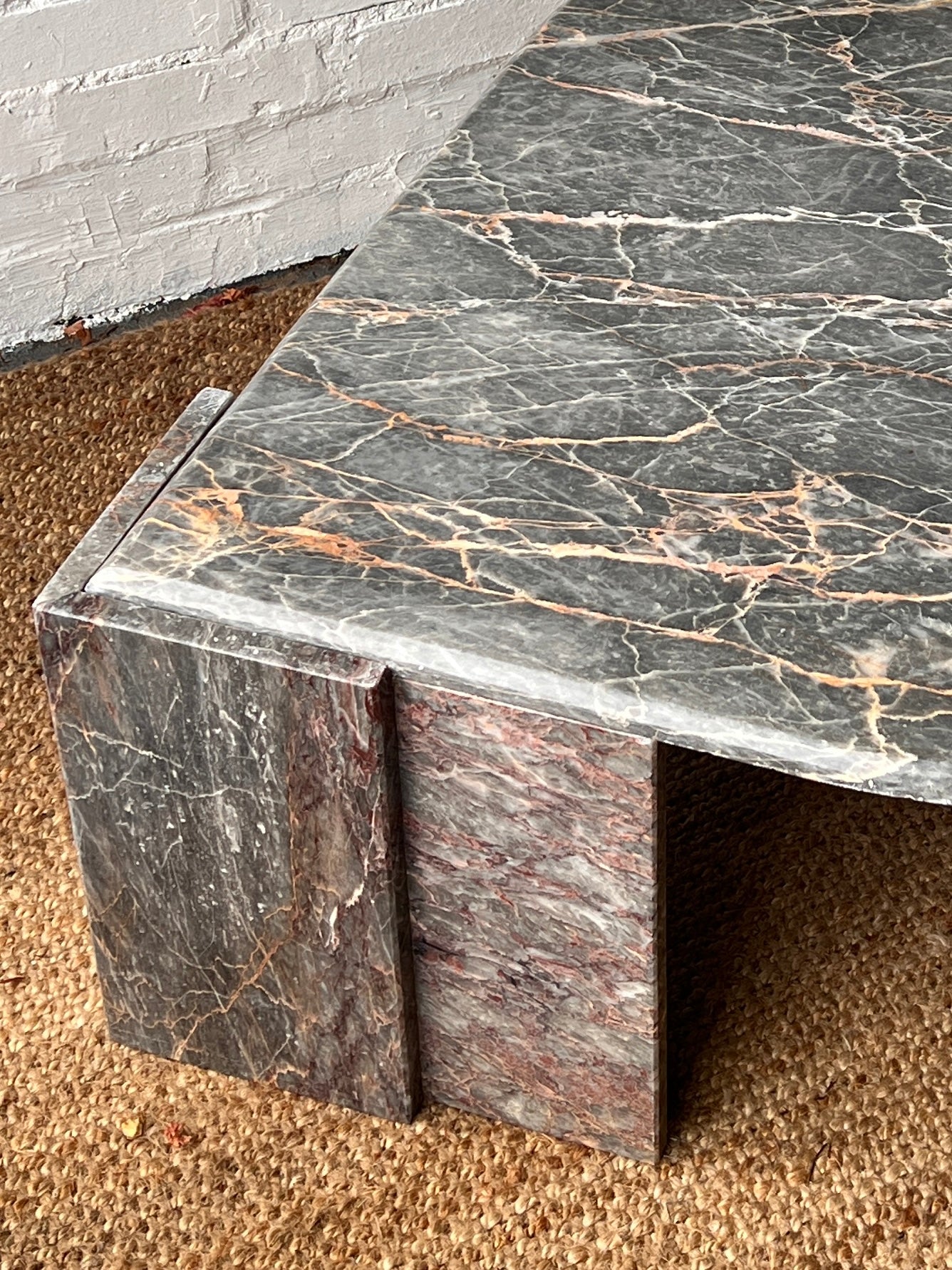 70S MARBLE TEARDROP COFFEE TABLE