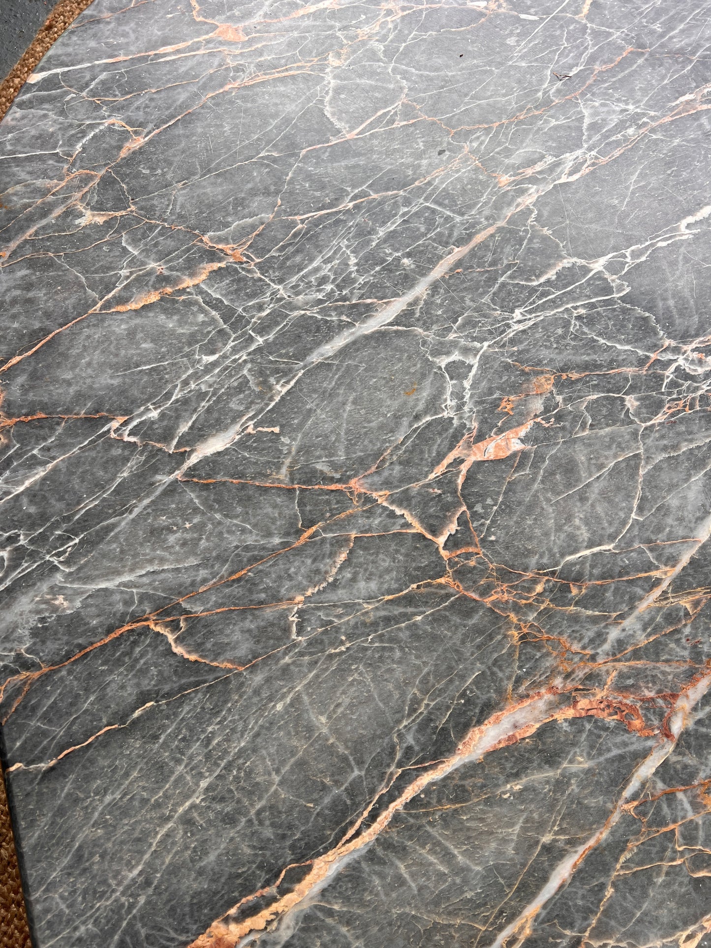 70S MARBLE TEARDROP COFFEE TABLE