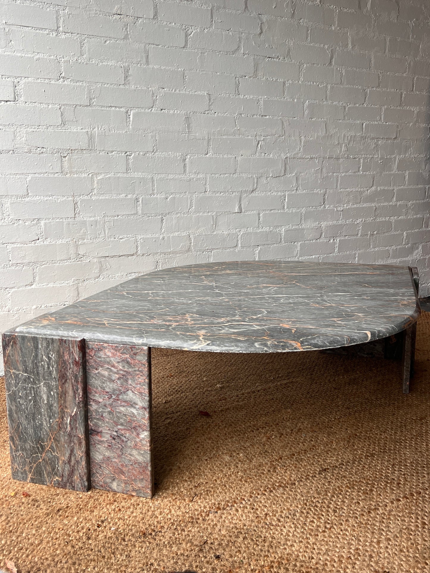 70S MARBLE TEARDROP COFFEE TABLE