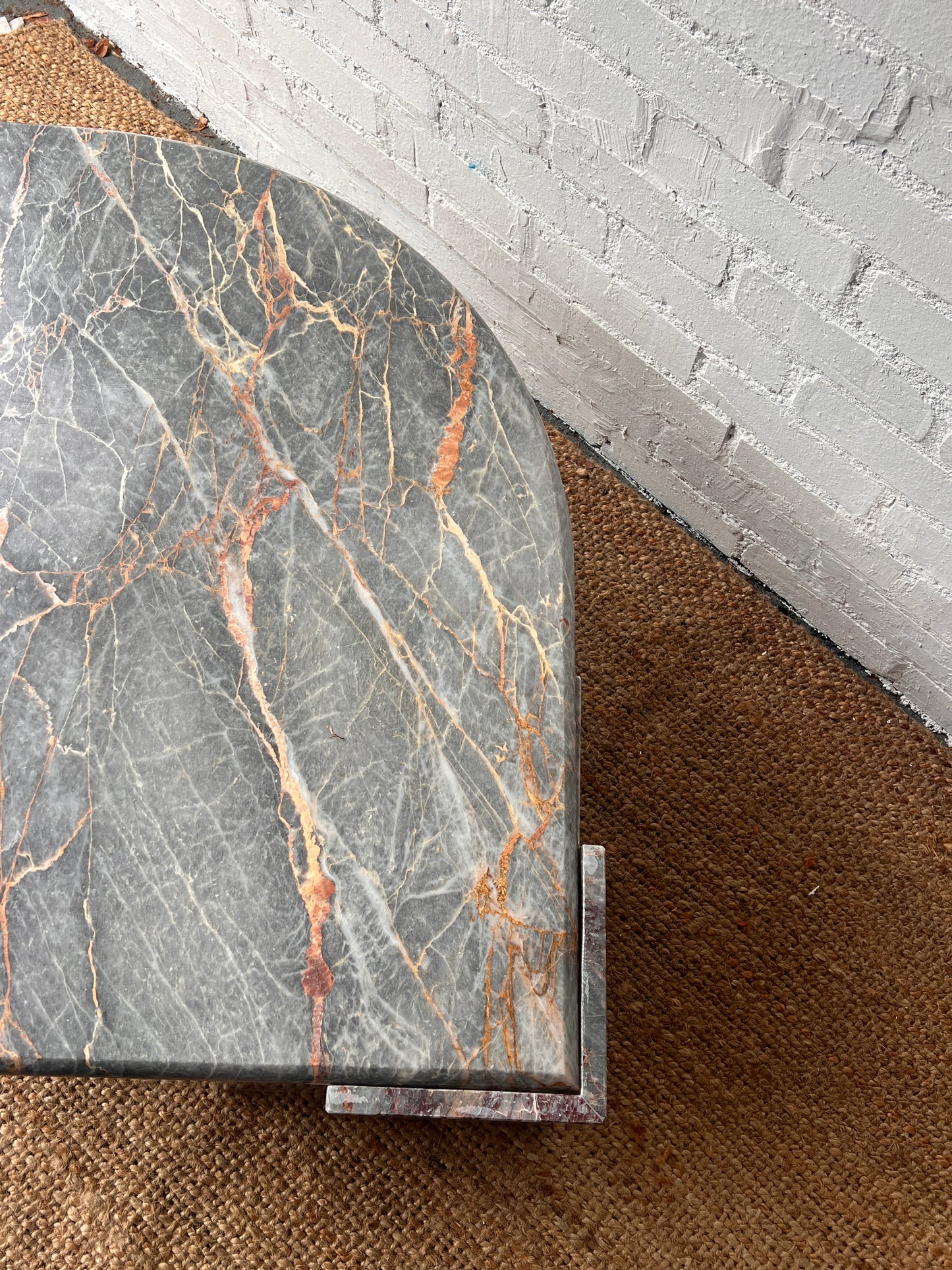 70S MARBLE TEARDROP COFFEE TABLE