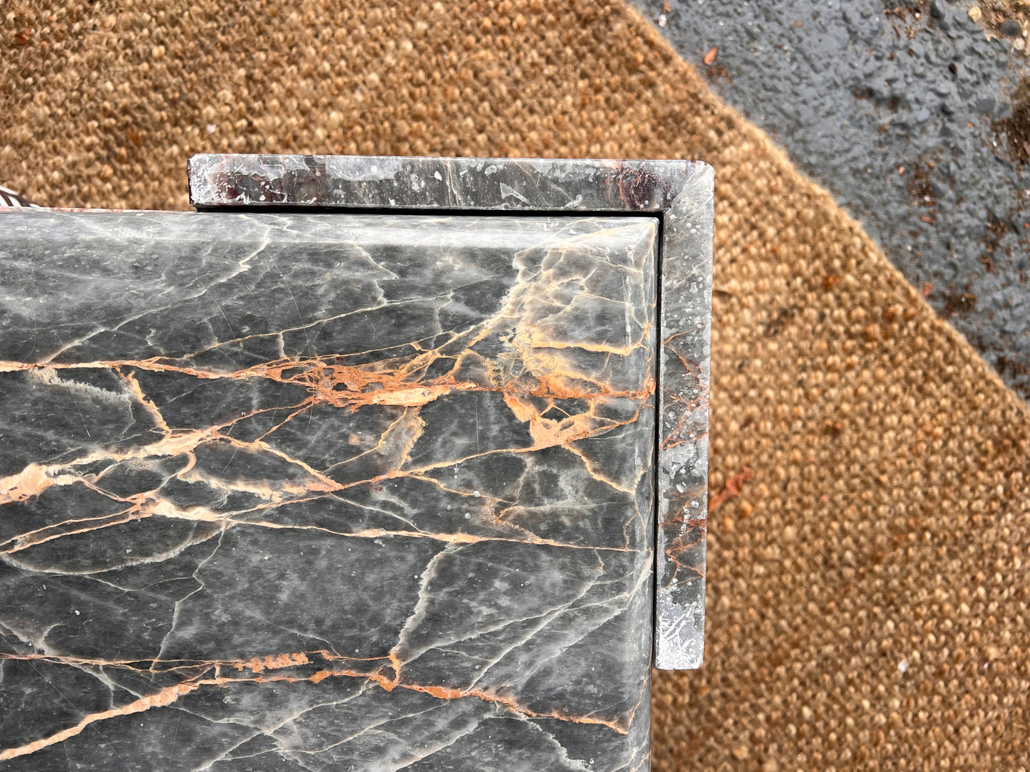 70S MARBLE TEARDROP COFFEE TABLE