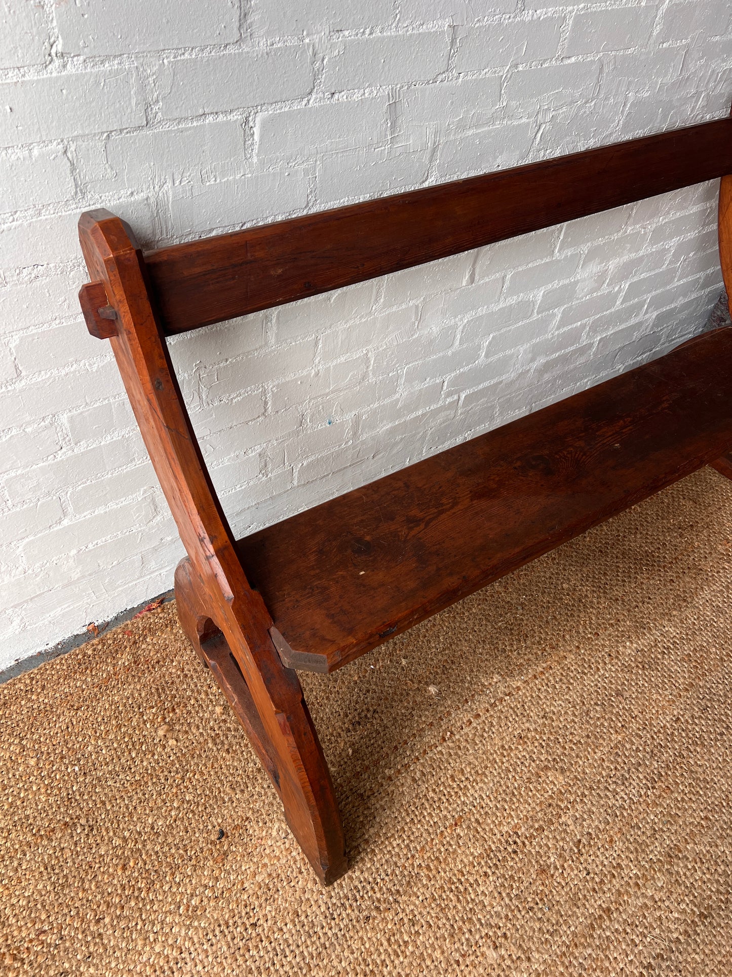 WOODEN CHAPEL 'Y' BENCH