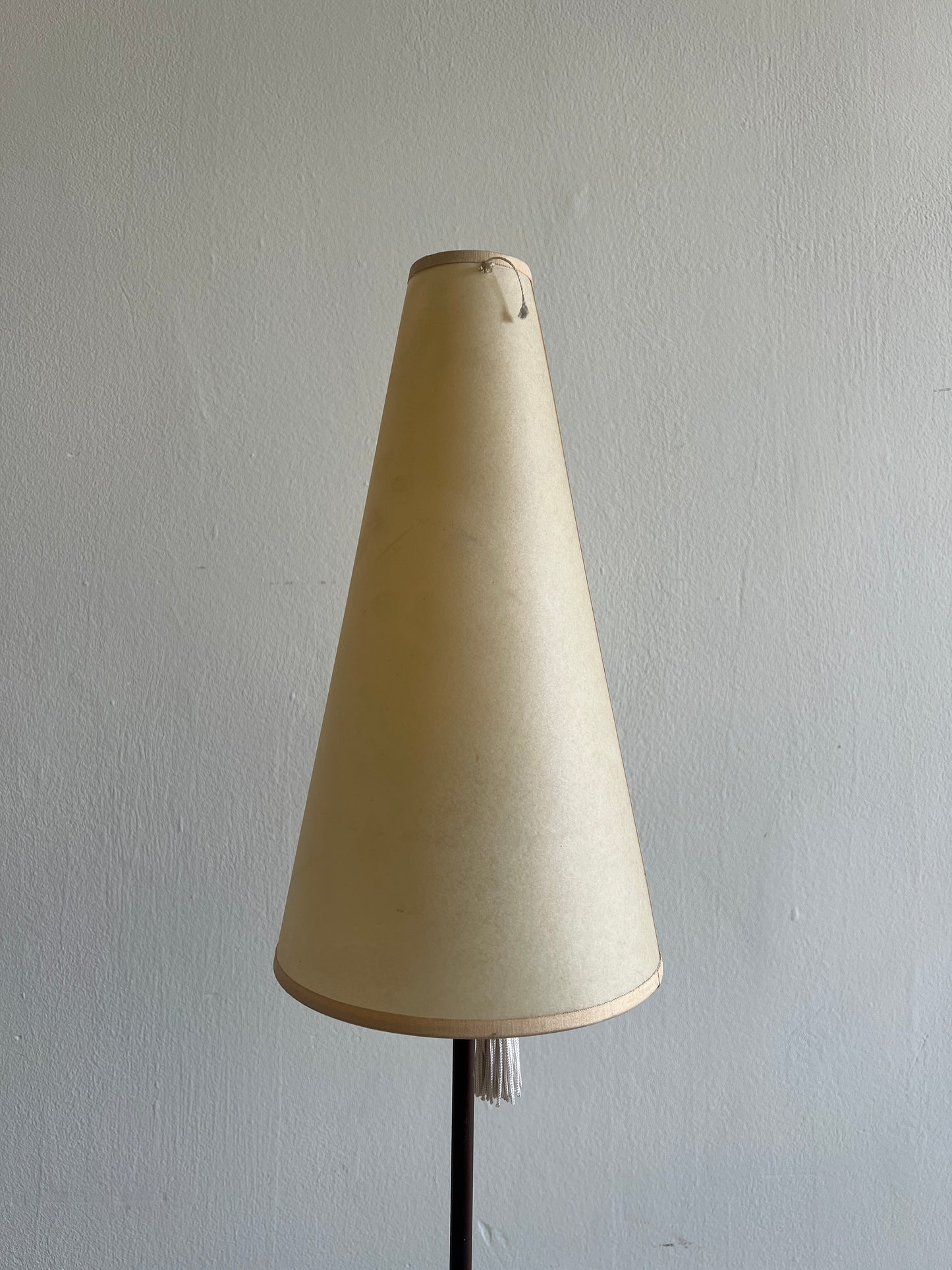 80S FRENCH LAMP WITH PARCHMENT SHADE