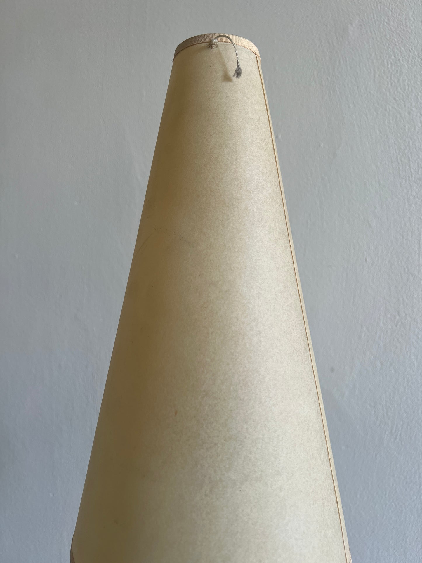 80S FRENCH LAMP WITH PARCHMENT SHADE