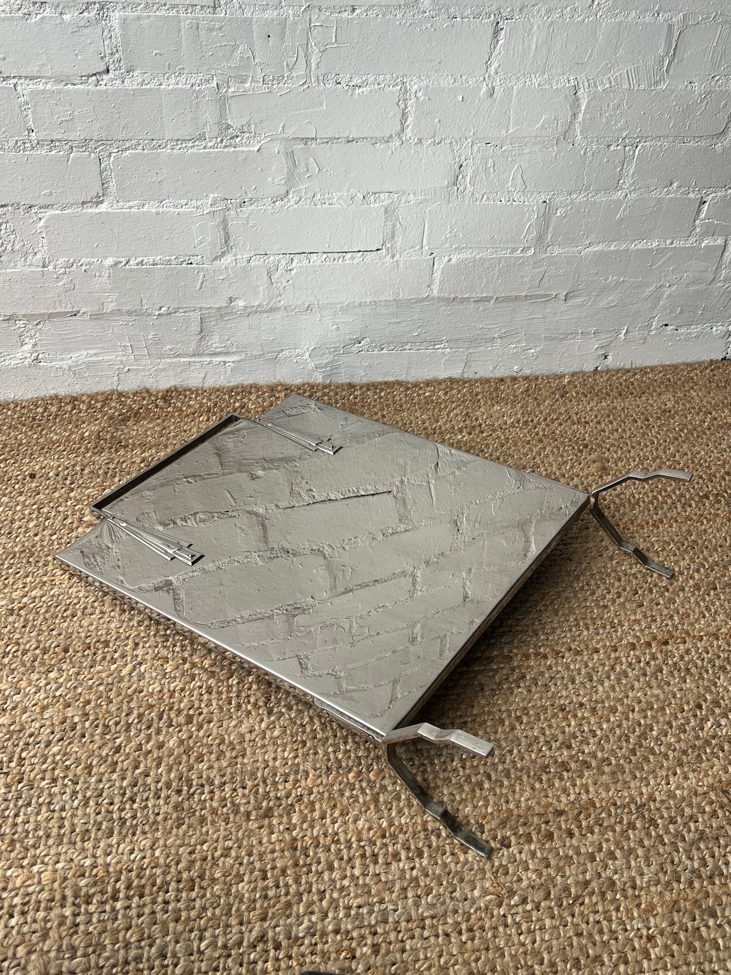 ART DECO CHROME FIRE GUARD