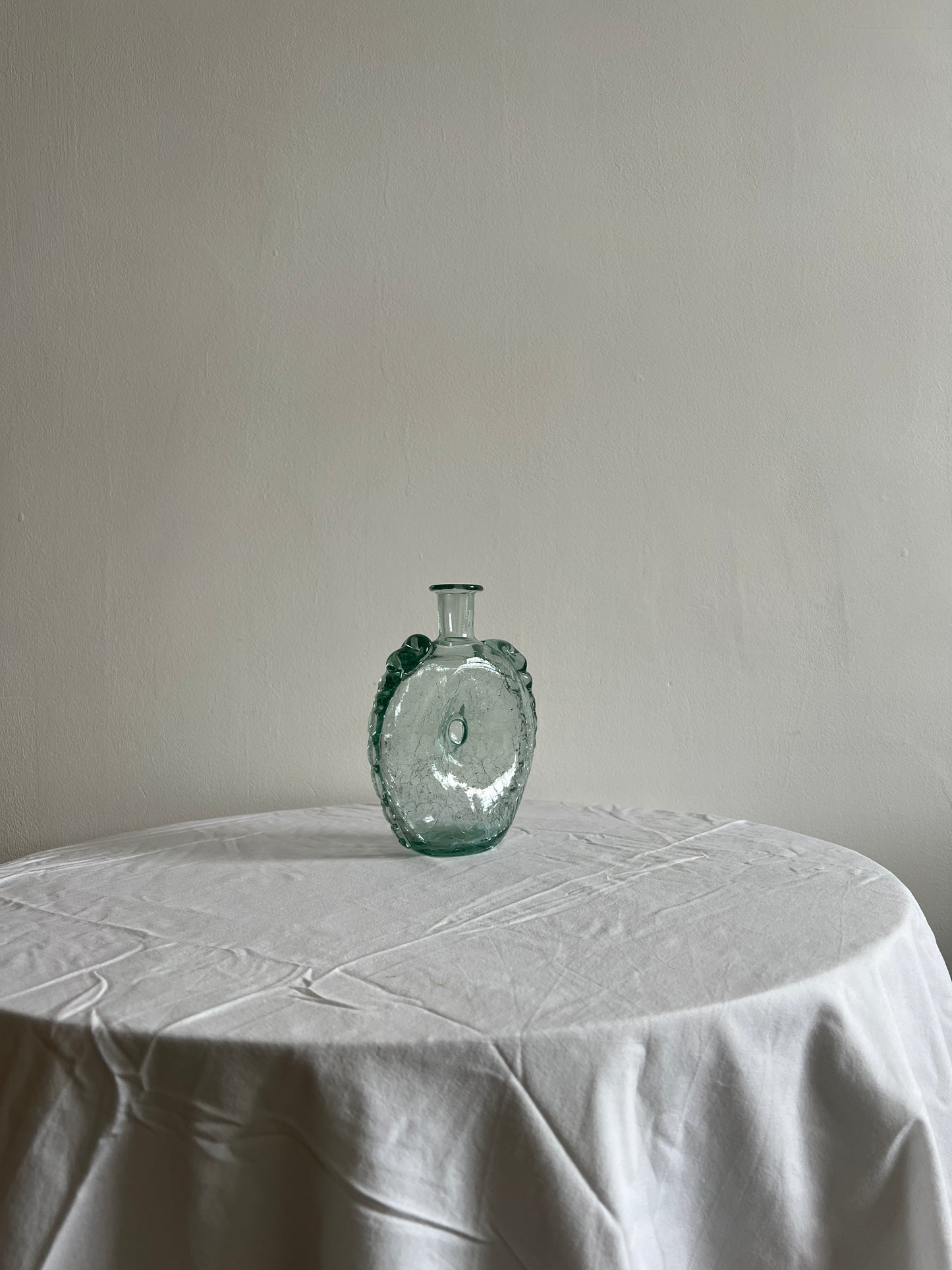 40s Wiggle edge glass vase by Ture Berglund, Sweden