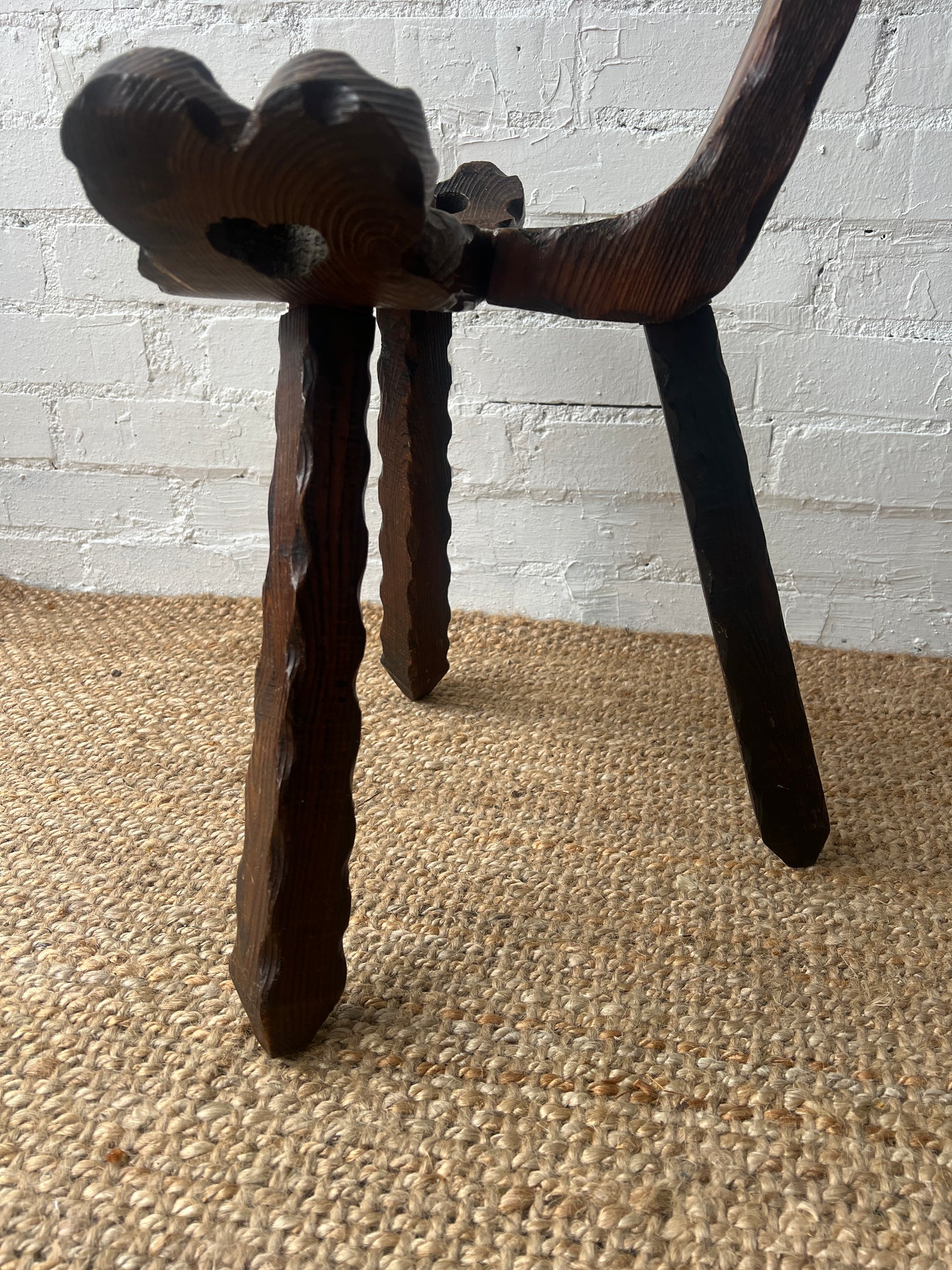 CARVED WOODEN BAROQUE BIRTHING CHAIR