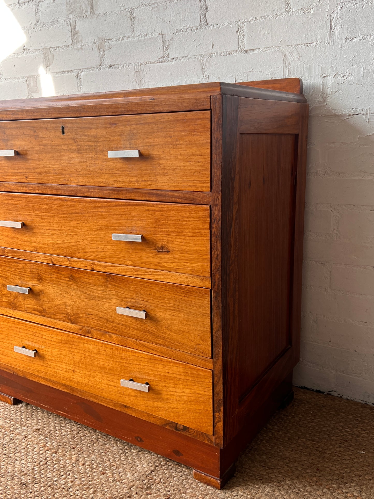 ART DECO CHROME CHEST OF DRAWERS