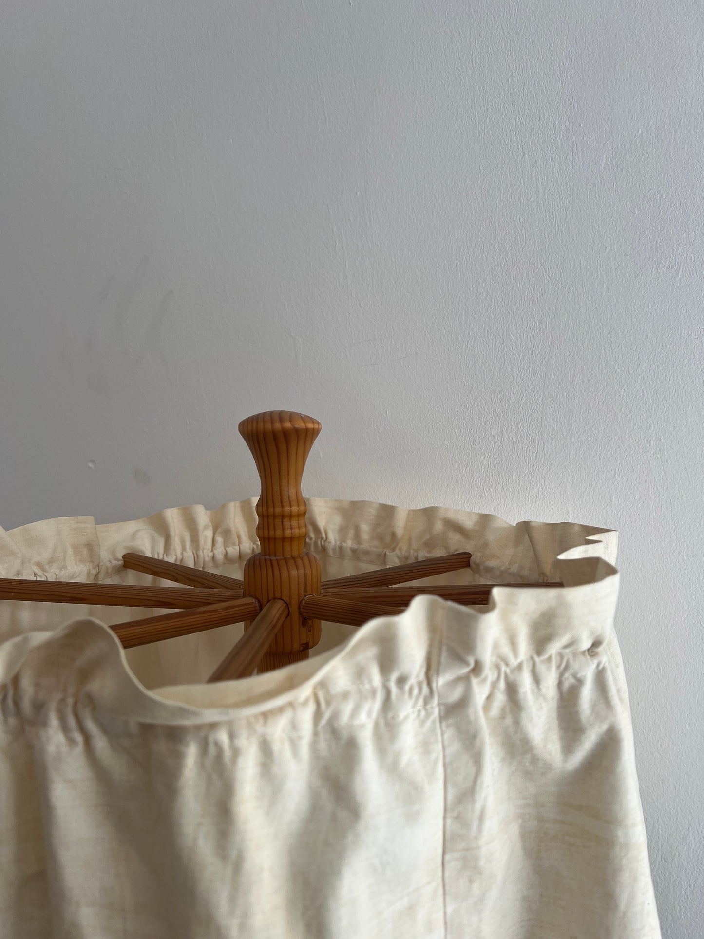 Mid Century pine floor lamp by Swedish designer Yngve Ekström