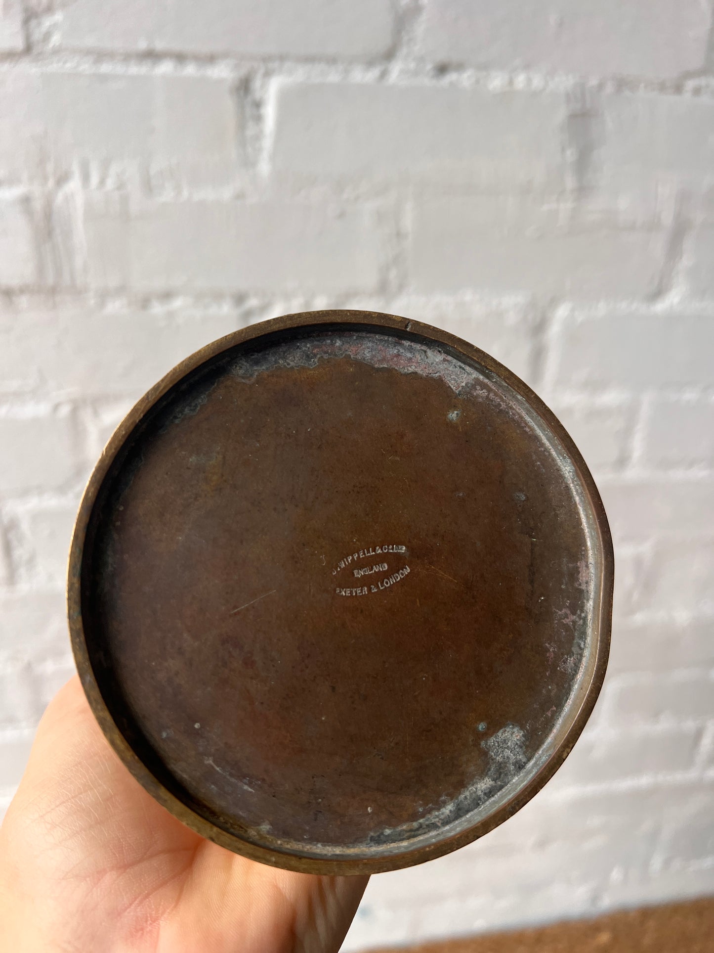 ART DECO BRASS VASE