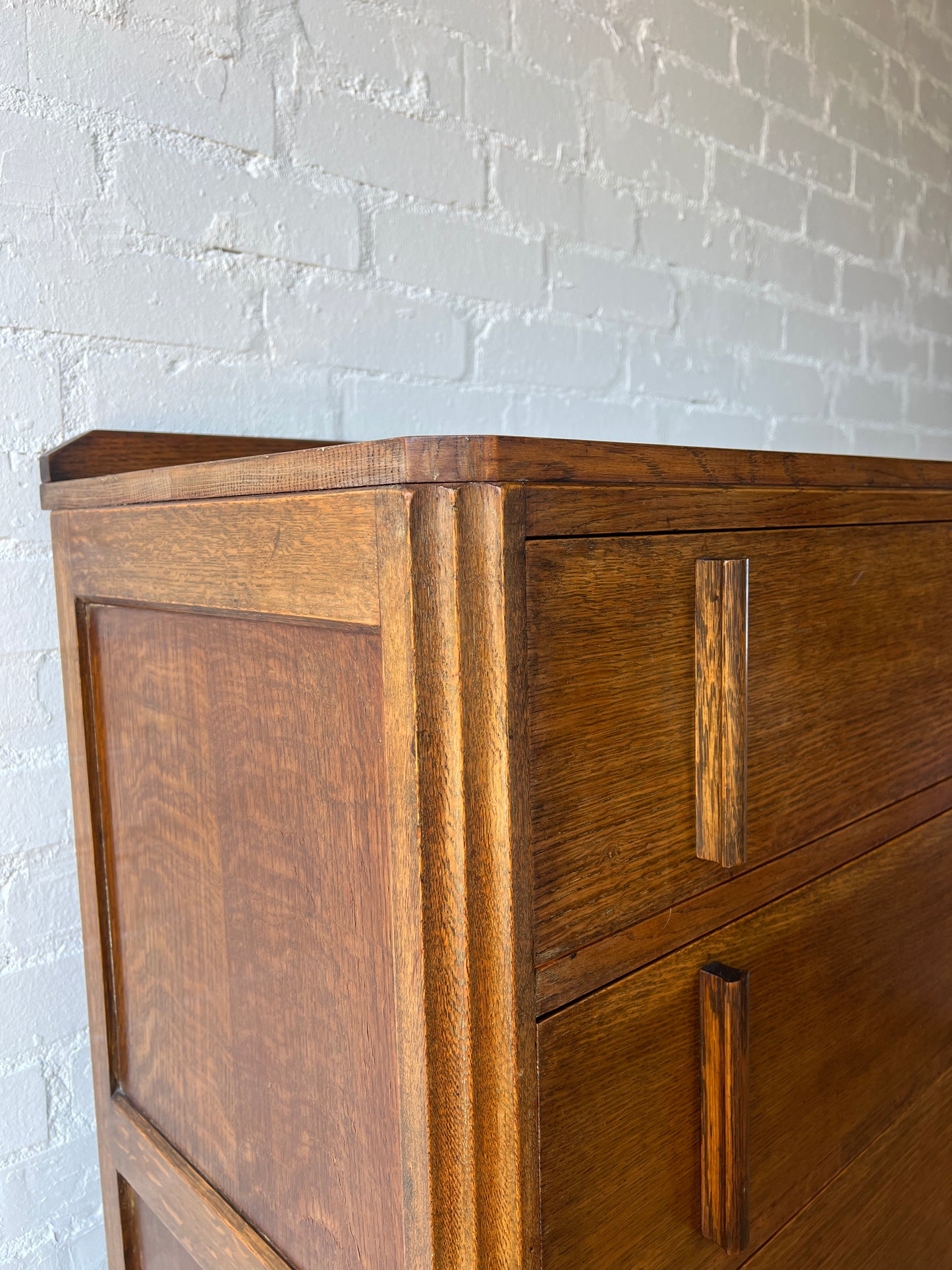 WOODEN TALLBOY CHEST OF DRAWERS