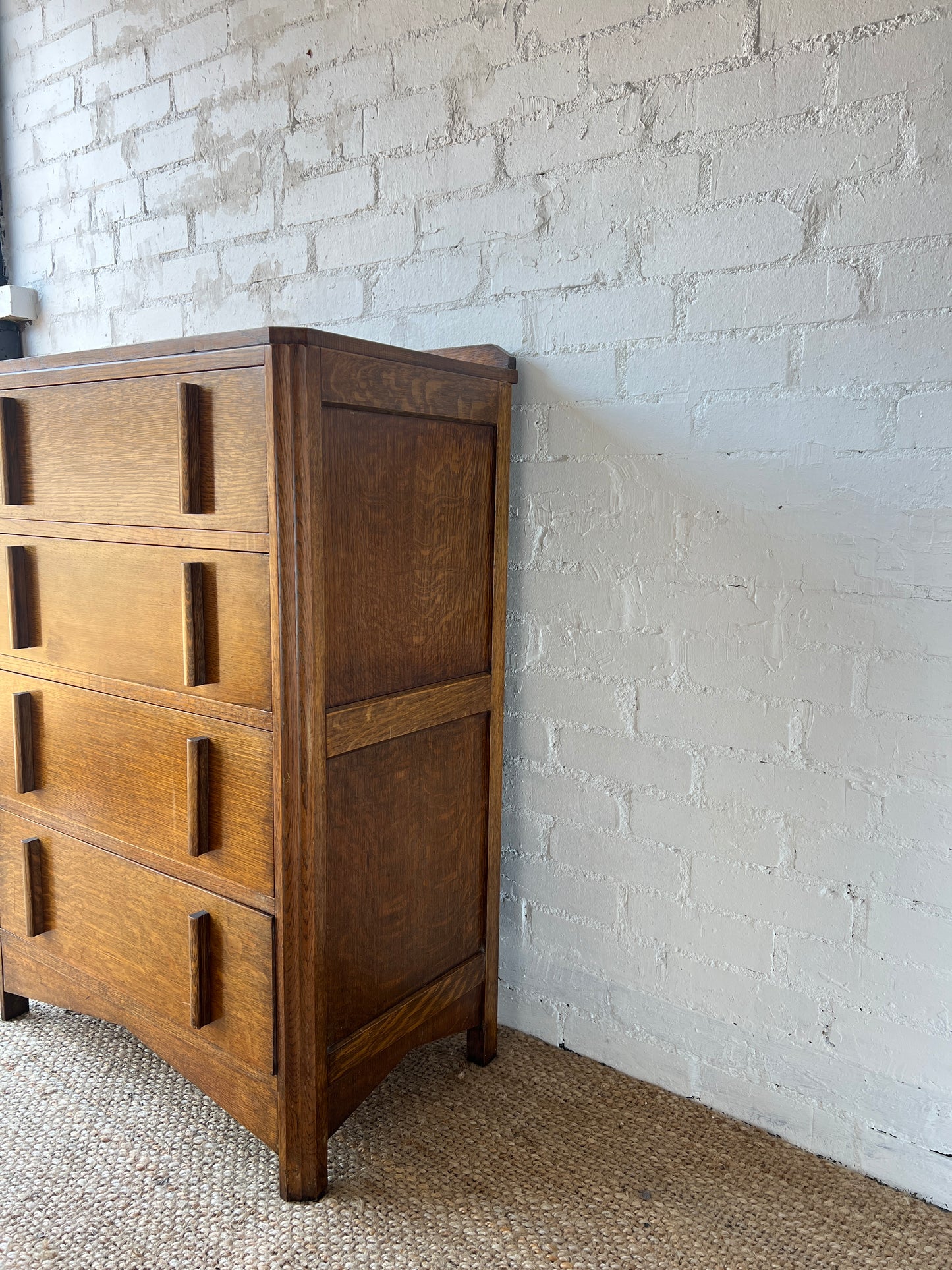 WOODEN TALLBOY CHEST OF DRAWERS