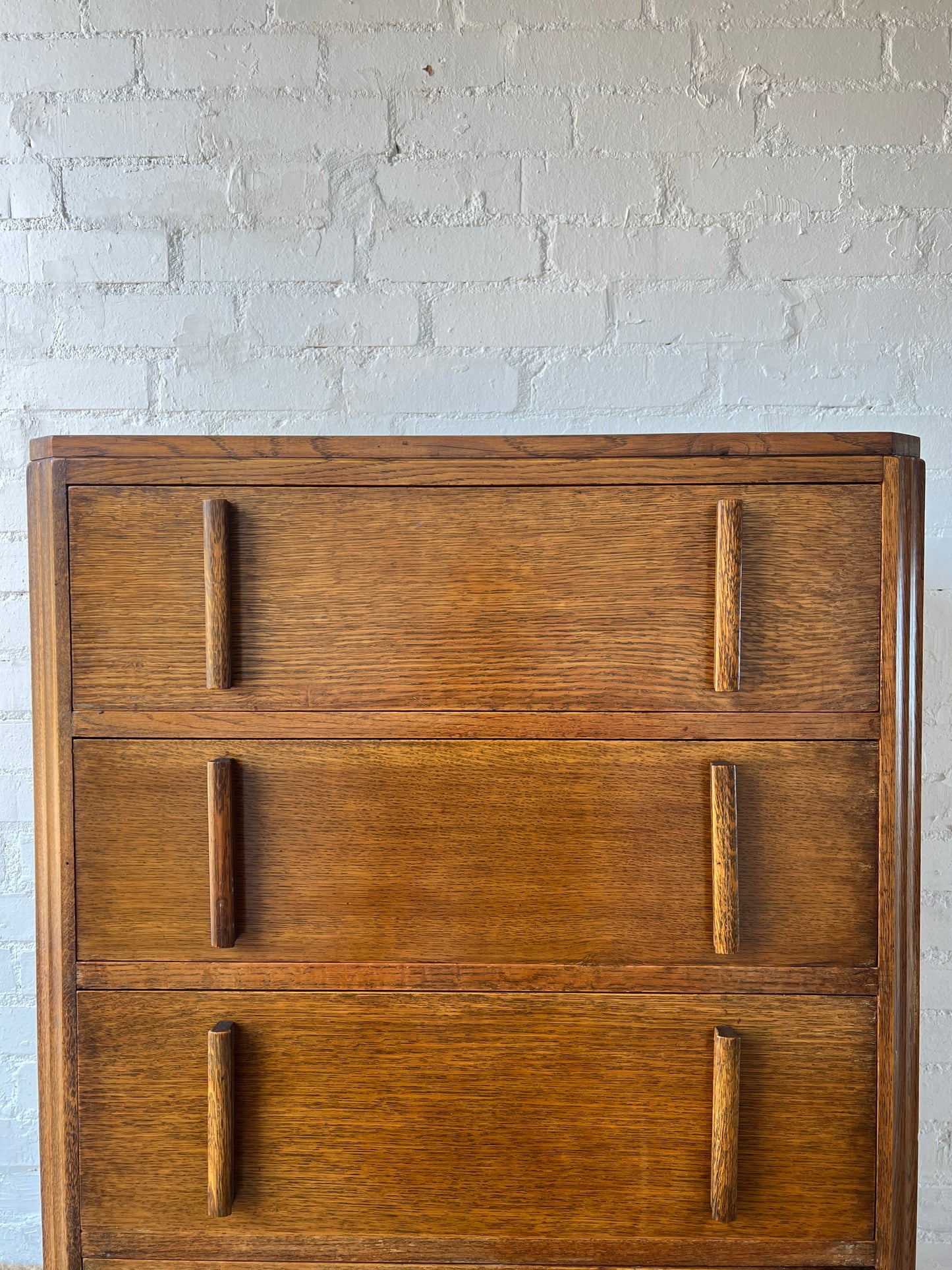 WOODEN TALLBOY CHEST OF DRAWERS