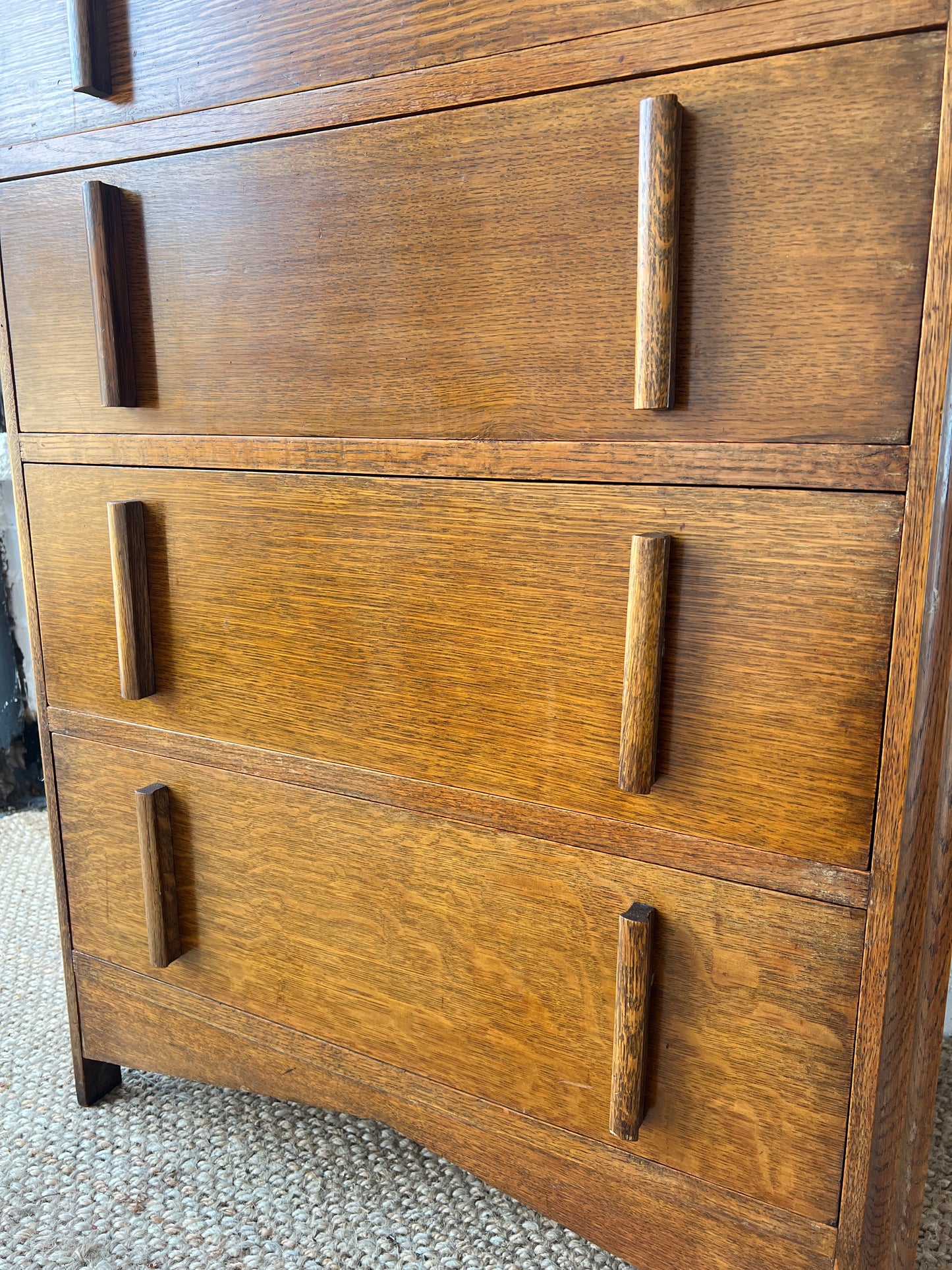WOODEN TALLBOY CHEST OF DRAWERS