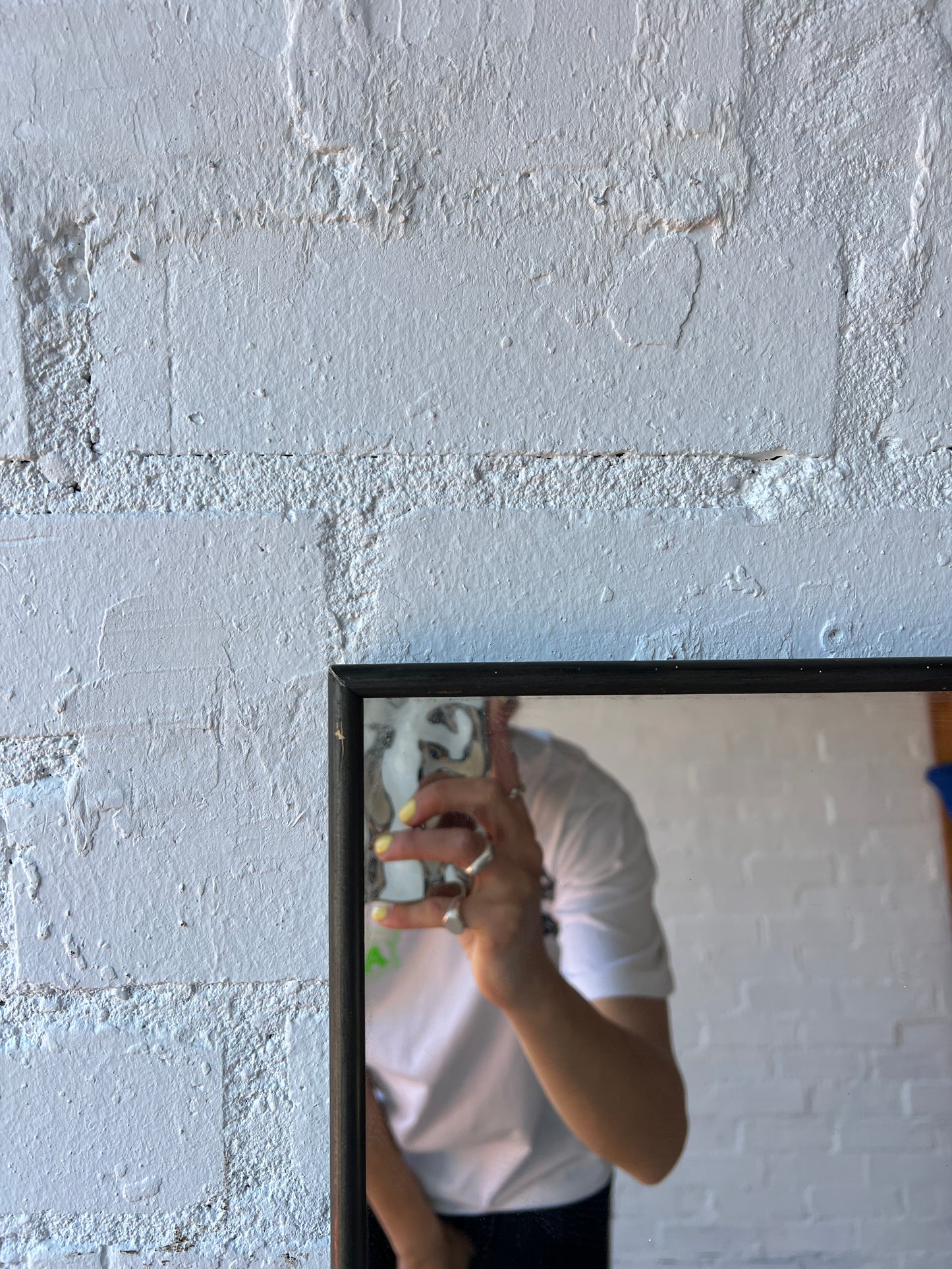 BLACK LACQUERED SECTIONAL SWEDISH MIRROR