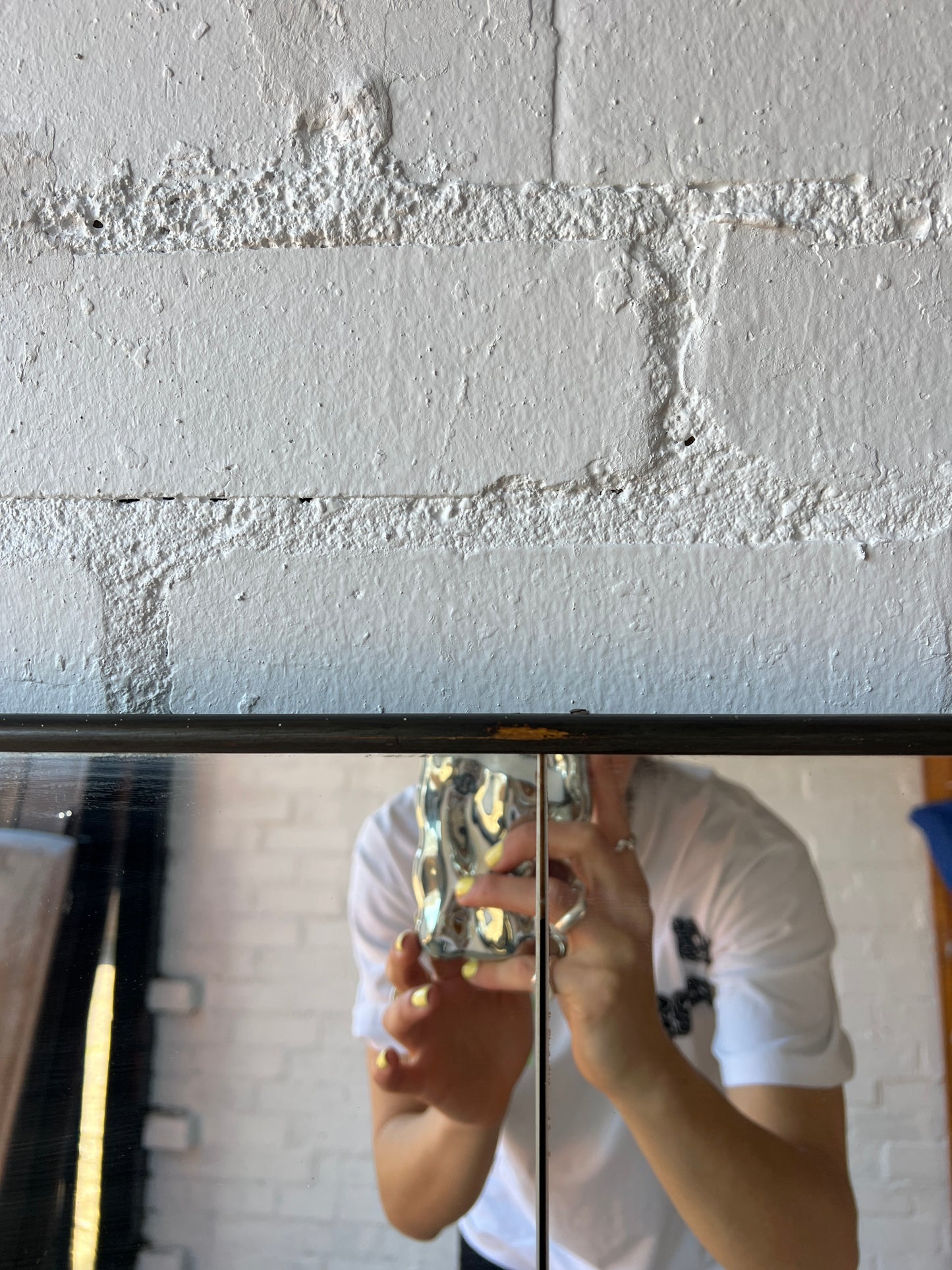 BLACK LACQUERED SECTIONAL SWEDISH MIRROR