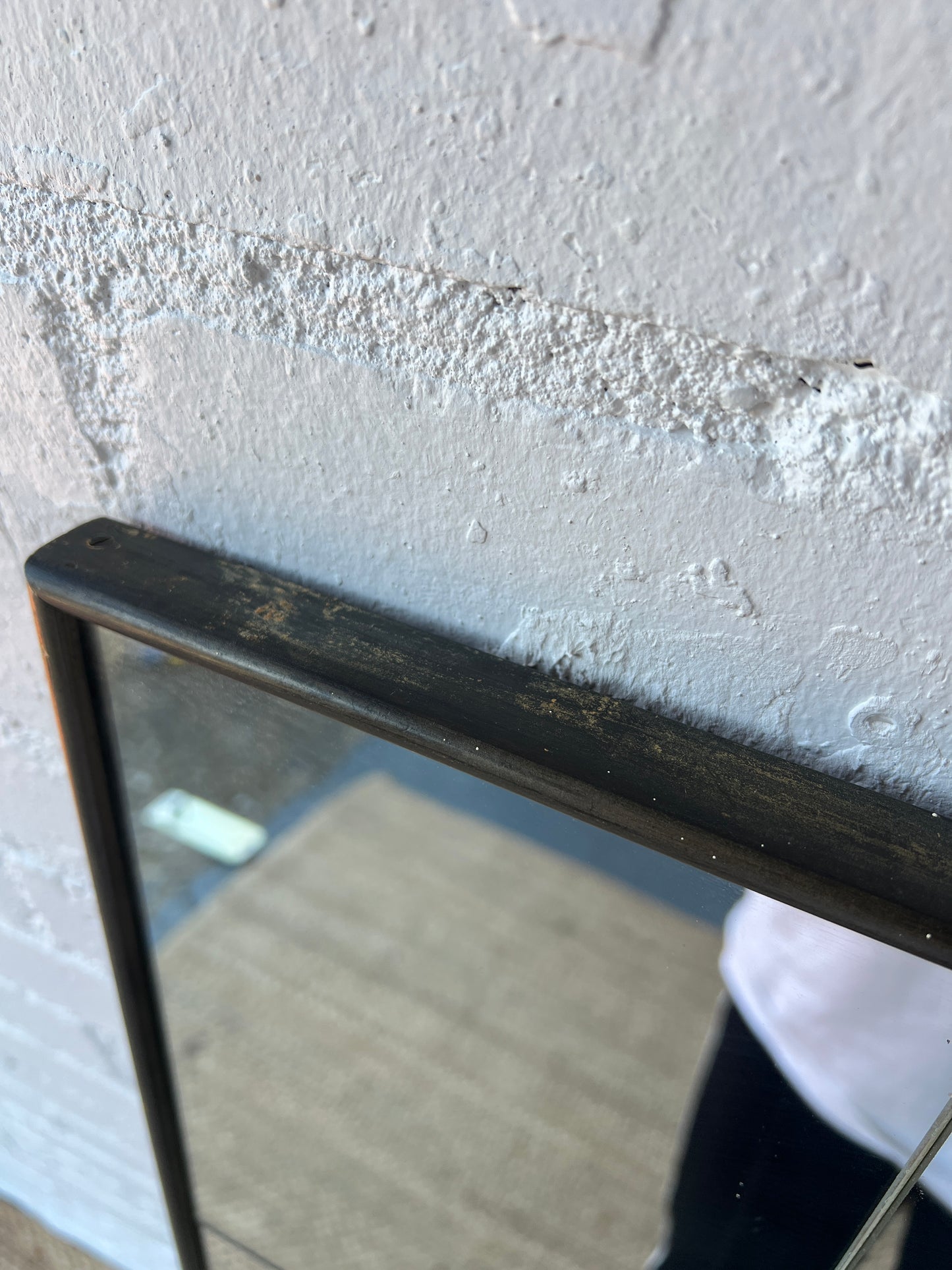 BLACK LACQUERED SECTIONAL SWEDISH MIRROR