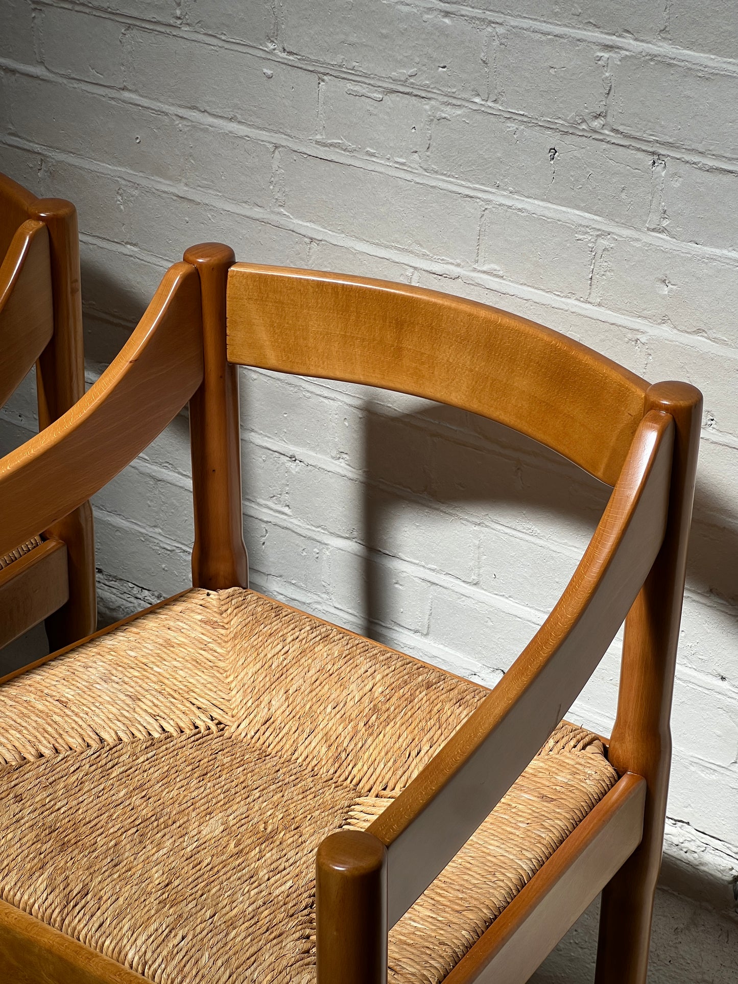PAIR OF VICO MAGISTRETTI CARVER CHAIRS