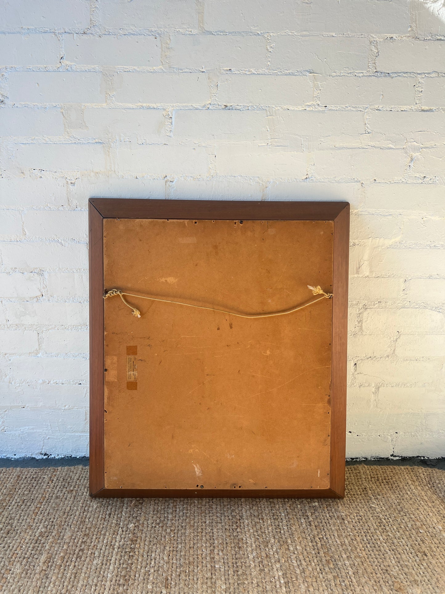 60S MID CENTURY WOODEN MIRROR