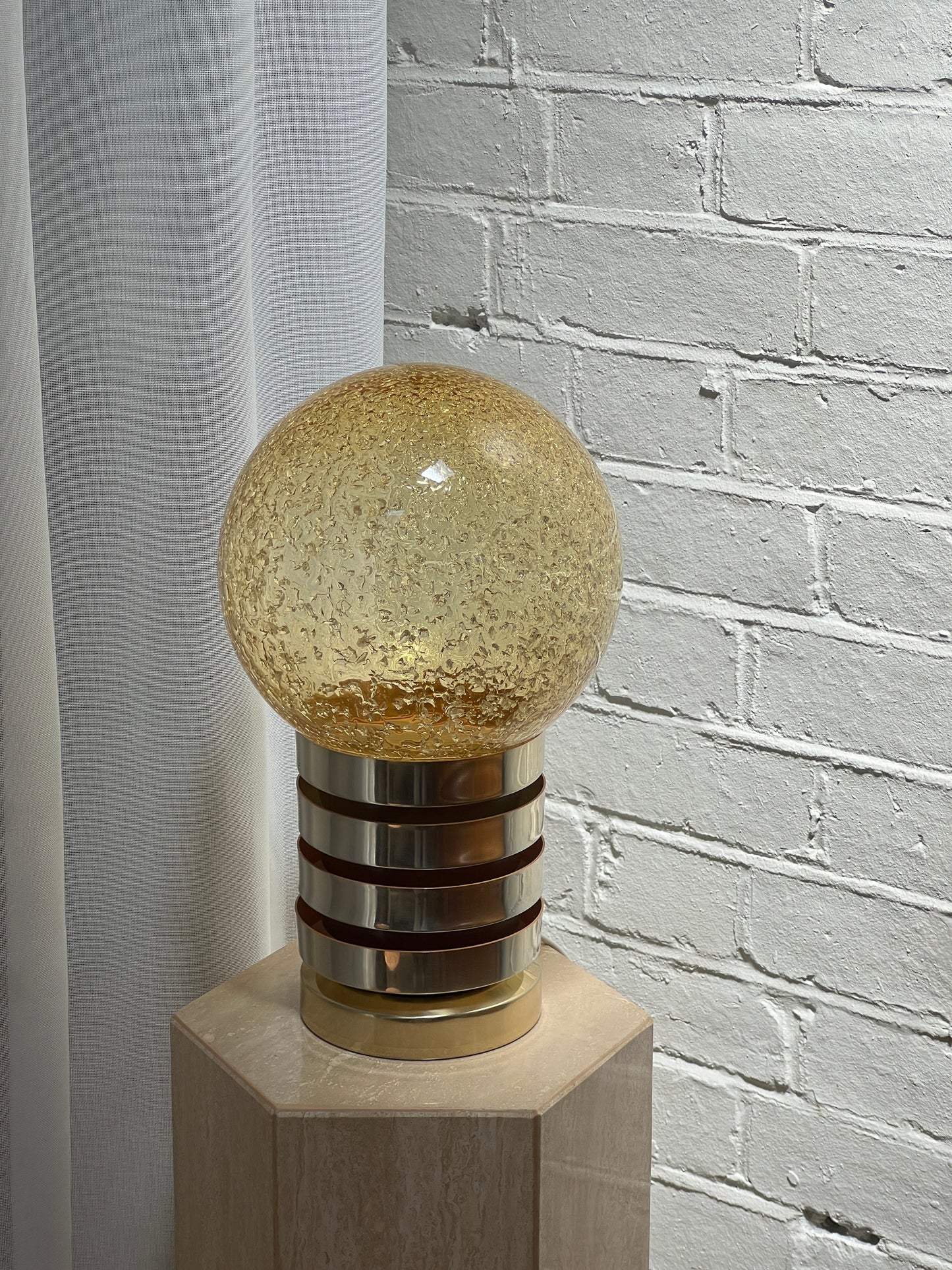 70S SWEDISH GLOBE TABLE LAMP
