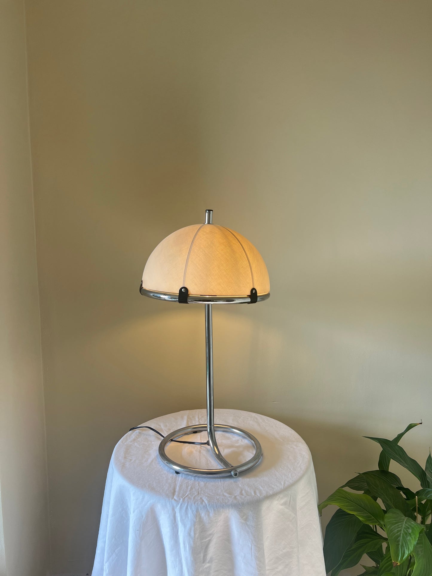 70S CHROME TABLE LAMP