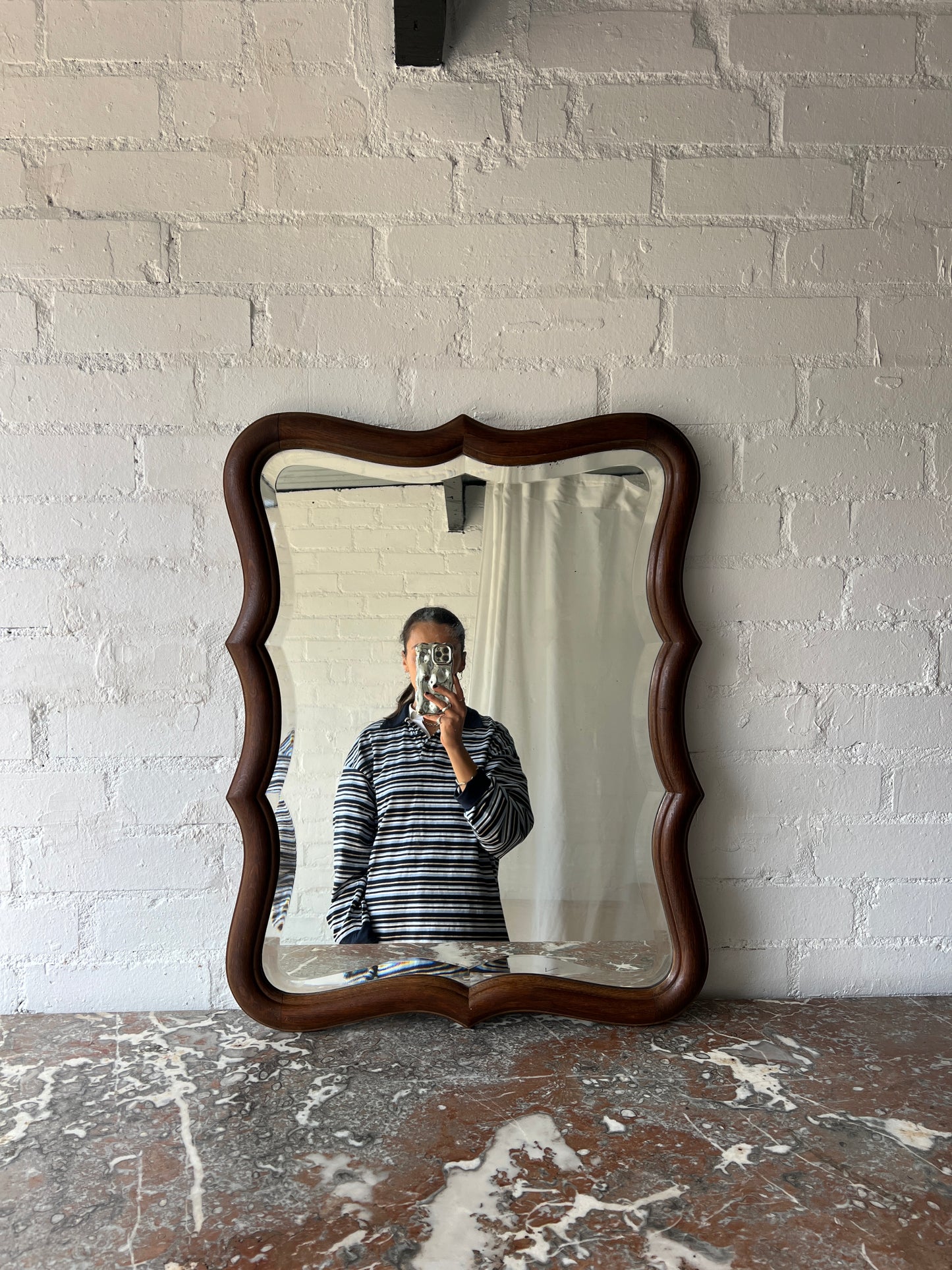 FRENCH WALNUT MIRROR