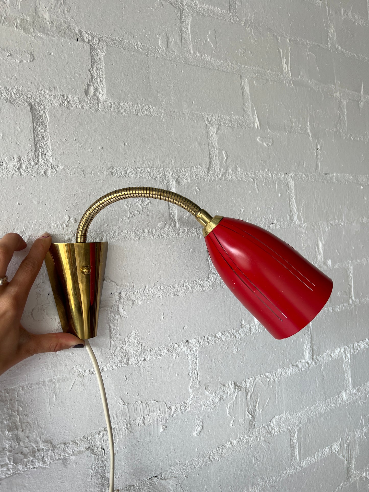 SWEDISH RED WALL LIGHT