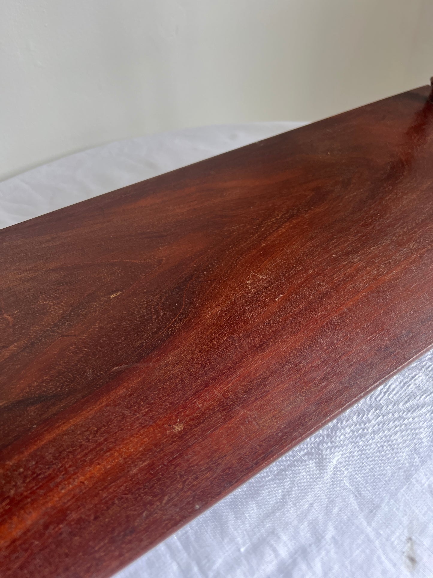 Singular French bobbin wall shelf