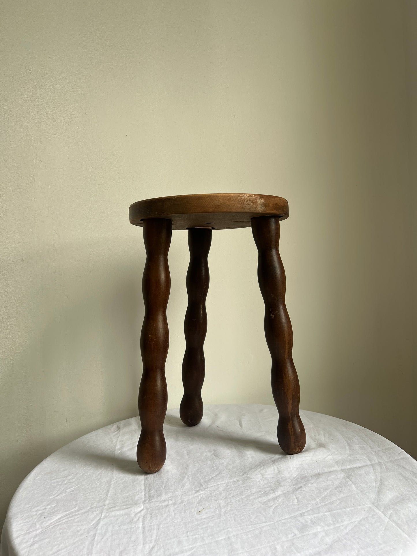French tripod bobbin tall stool